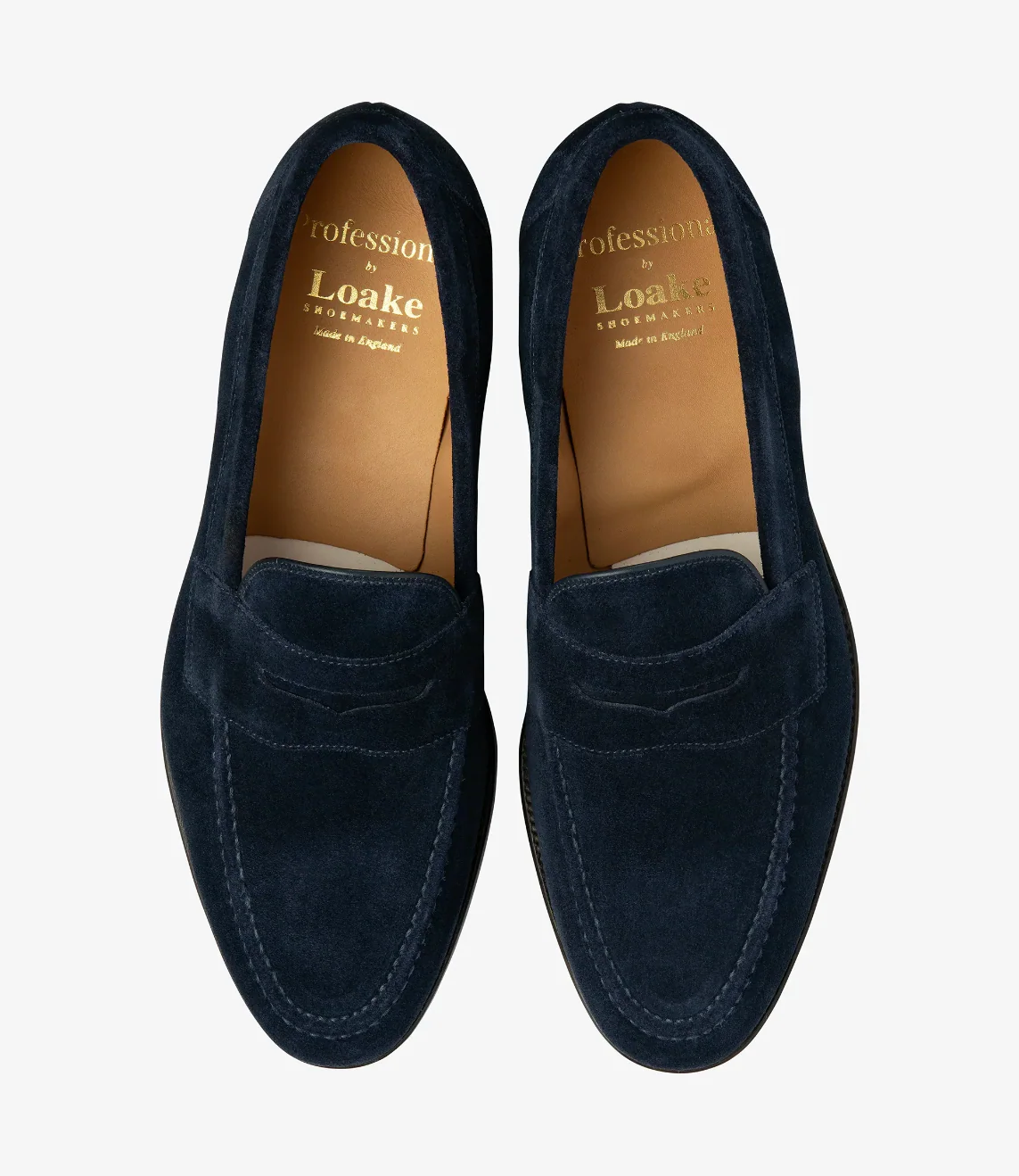 Imperial Penny Loafer Navy Suede - Image 4