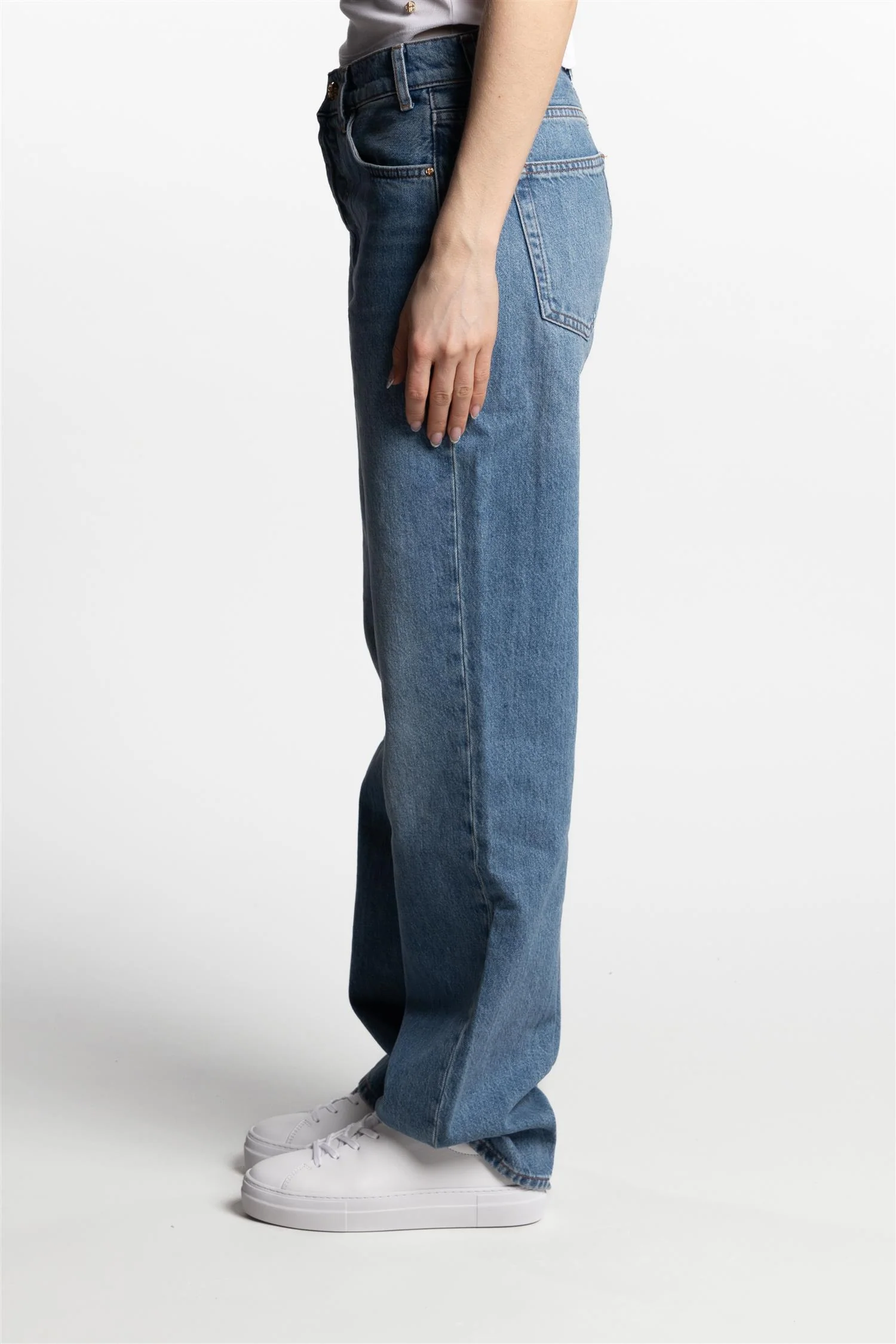 Gavin Long Jean Relaxed Straight- Atlantic Blue - Image 3