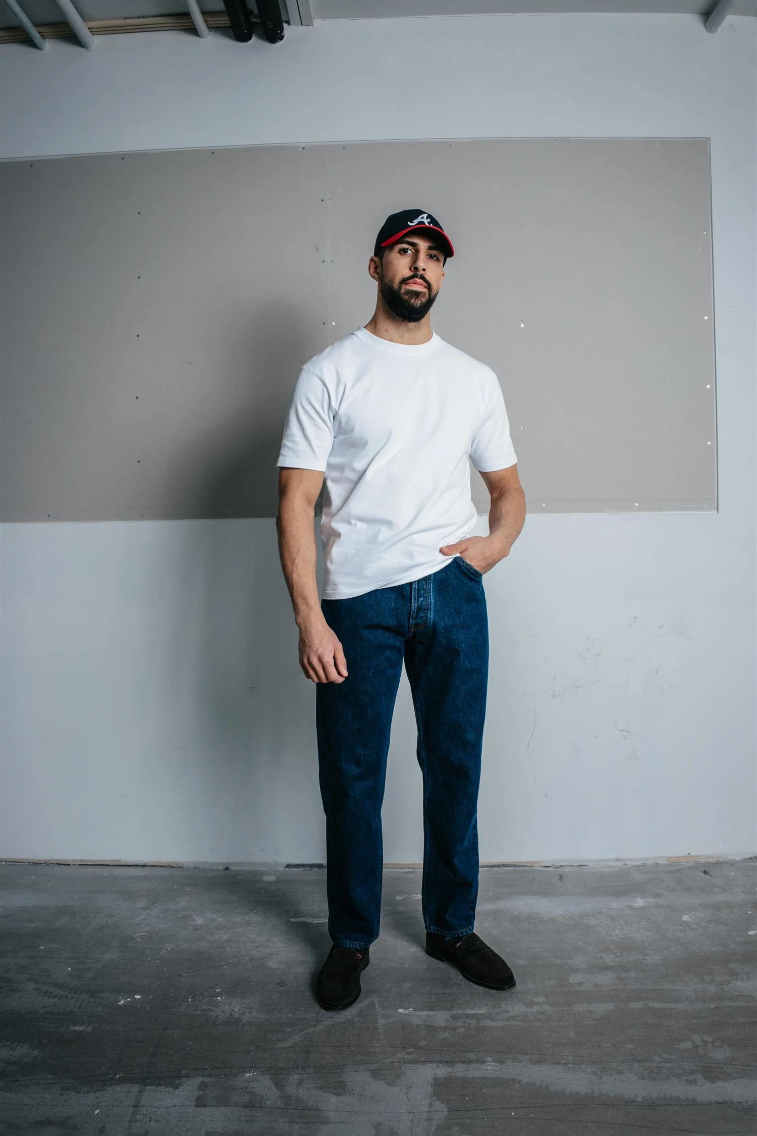 Cotton Crew Neck Hiking T-Shirt White - Image 2