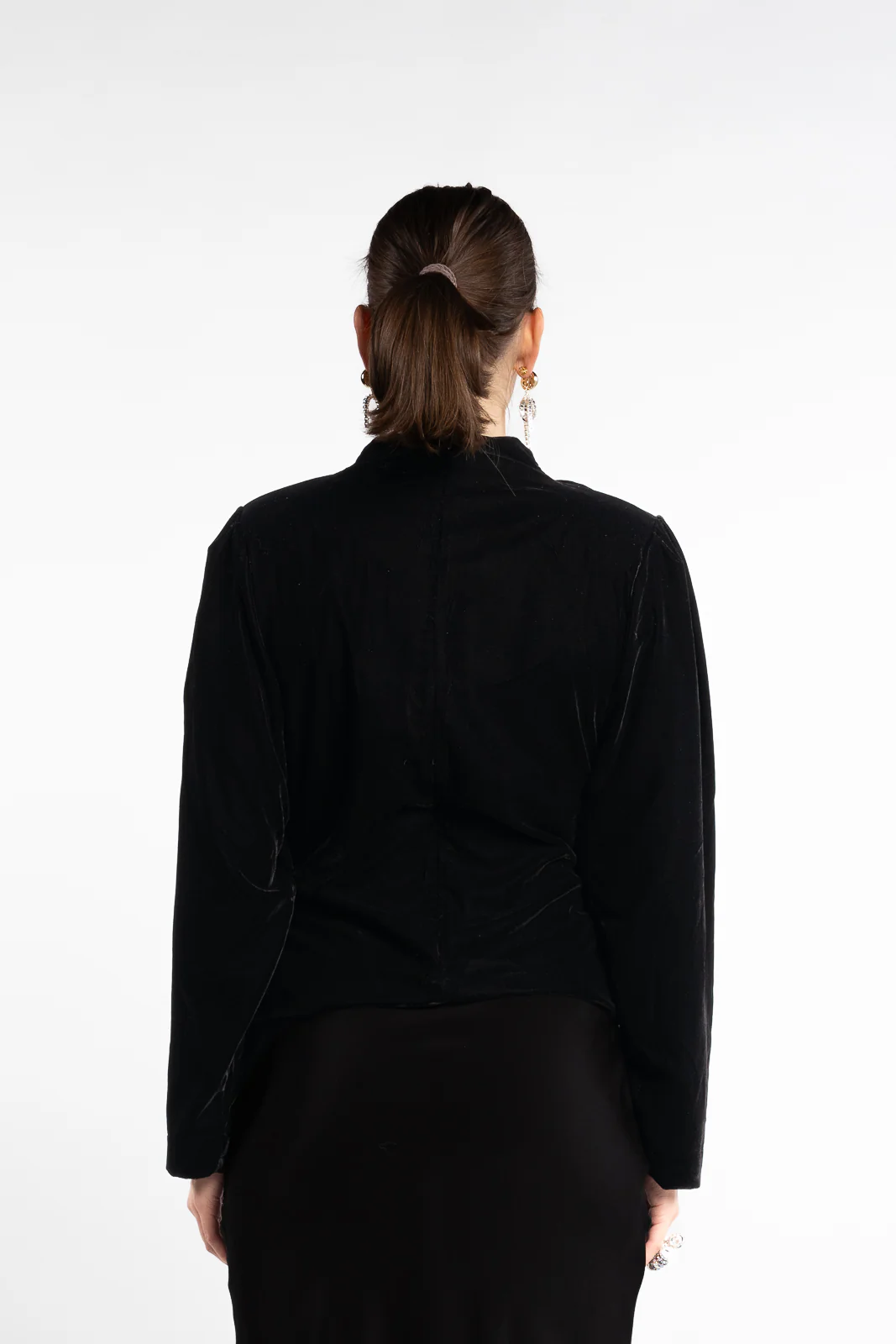 Jet Top Velvet- Black - Image 3