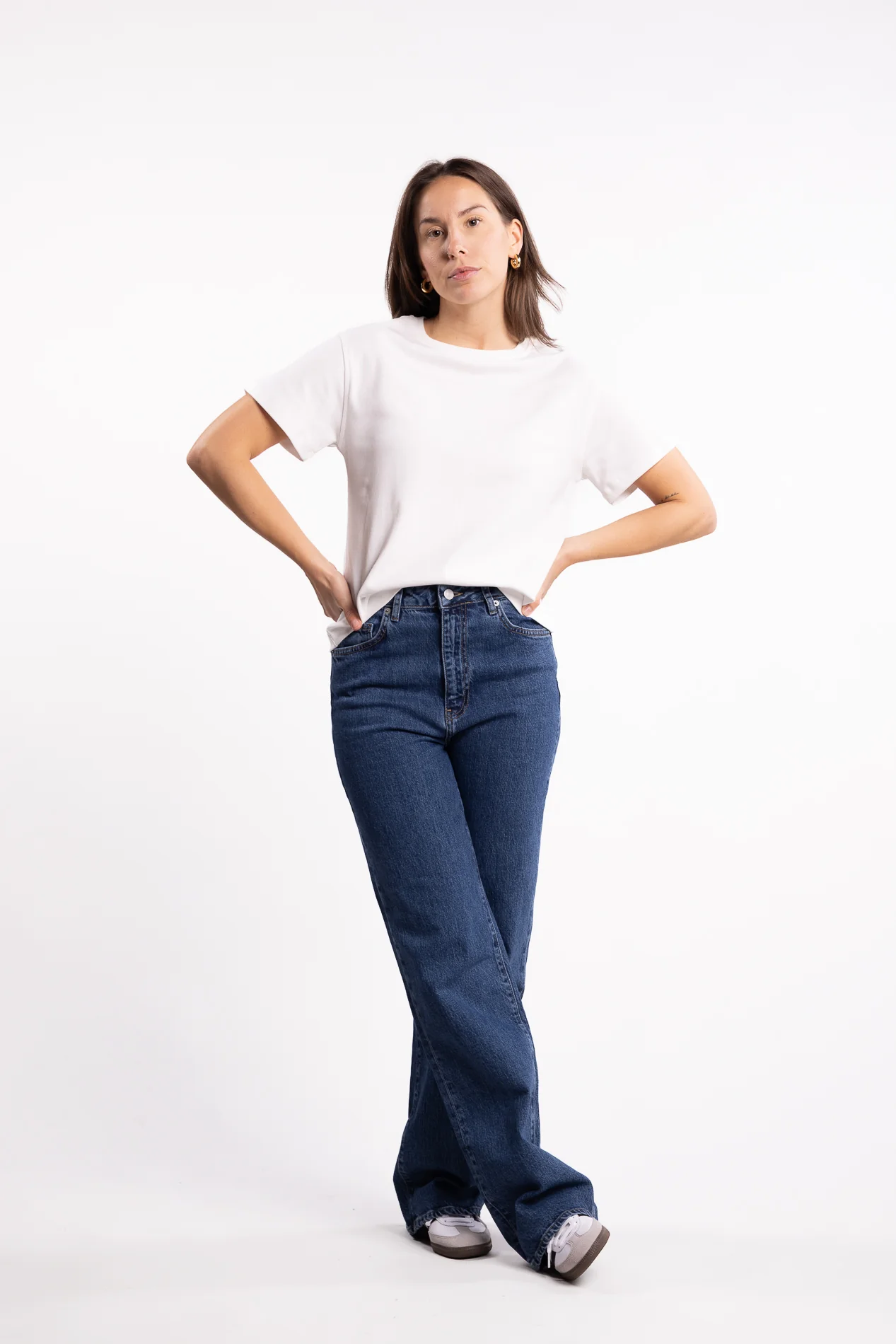 Luca highwaist wide leg- Dark blue - Image 7