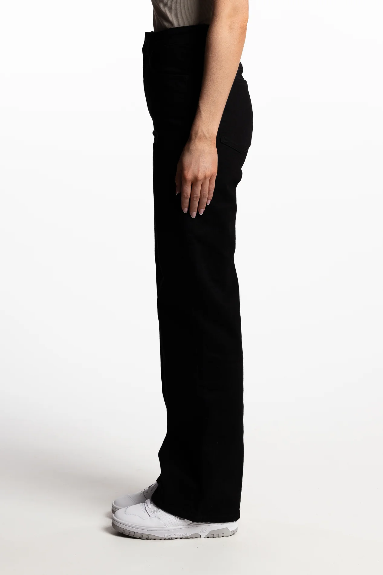 Luca highwaist wide leg-  Black - Image 4