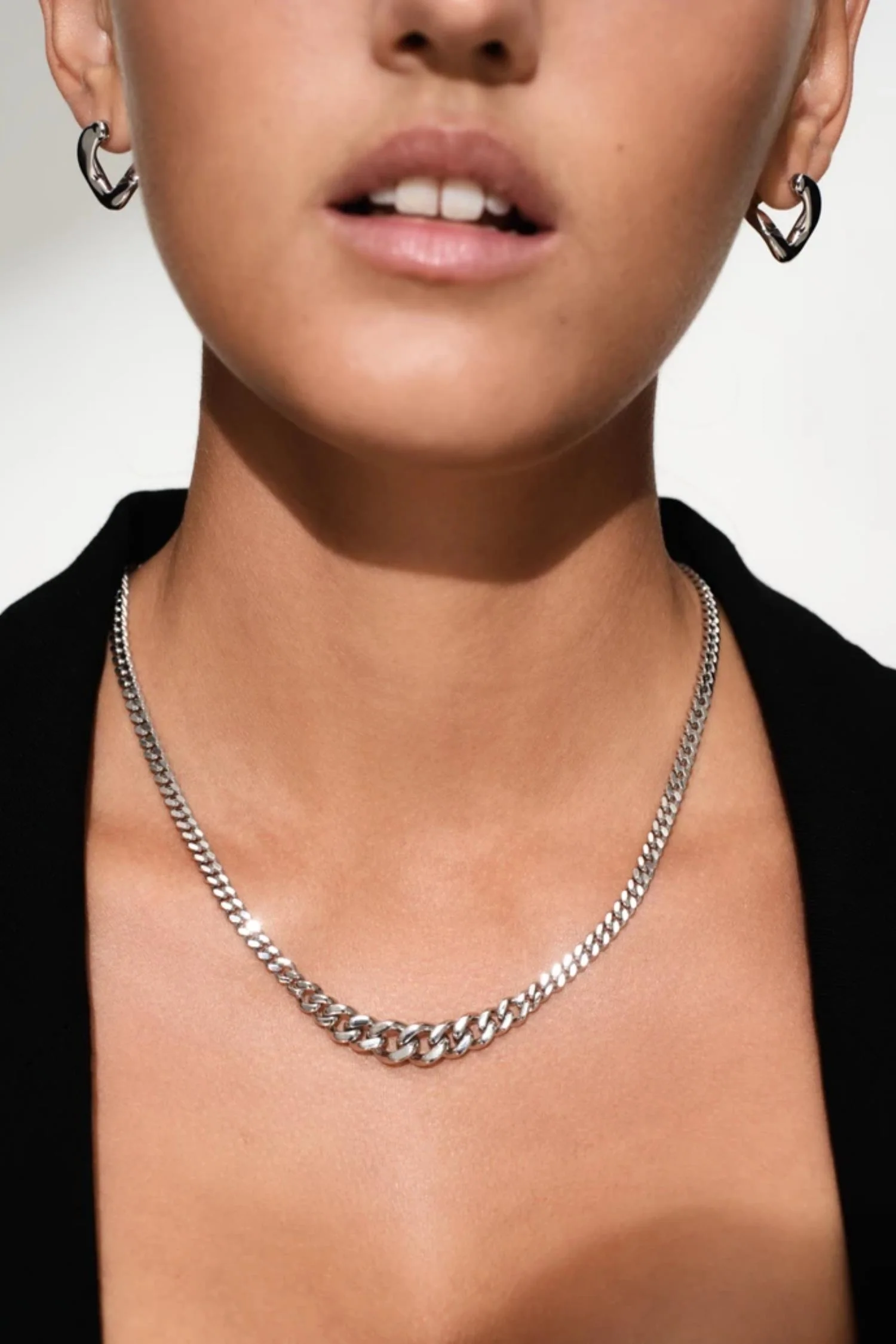 Women's Dean Hoop- Silver - Image 6