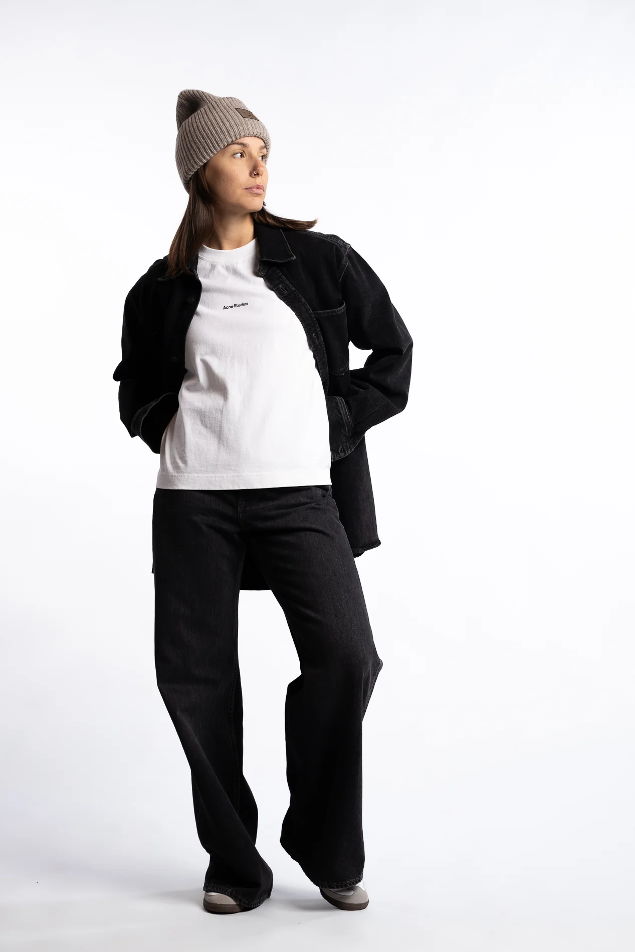 Denim Shirt- Black - Image 6