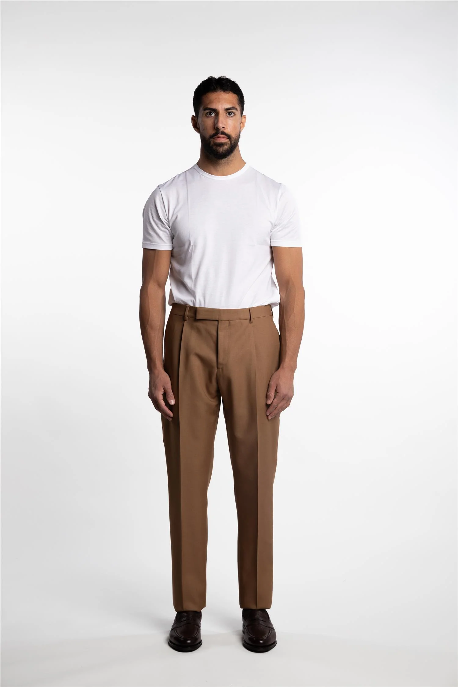 Attitude Wool/Mohair Trousers Cognac - Image 4