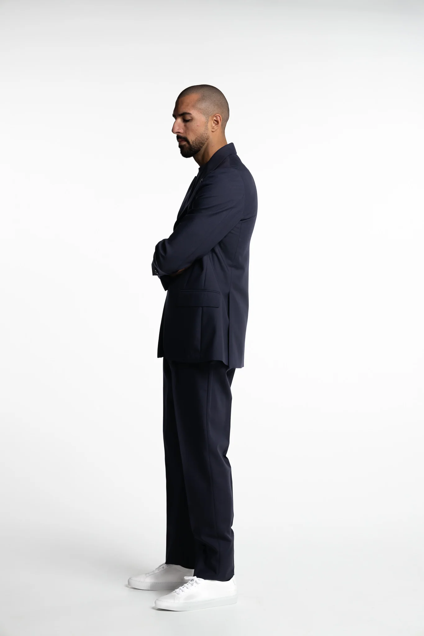 Attitude Wool/Mohair Blazer Navy - Image 2
