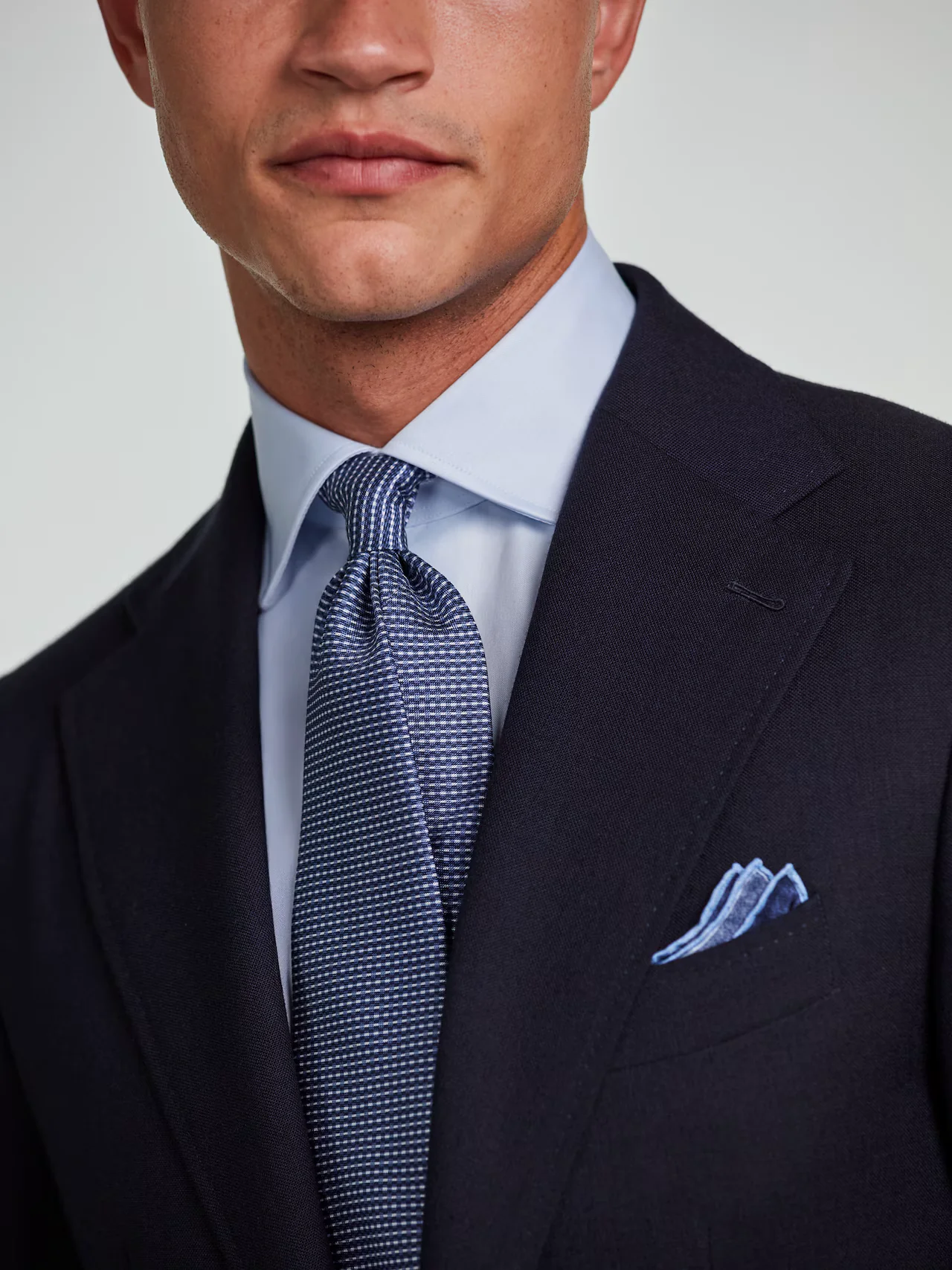 Slimline Twill Shirt Light Blue - Image 8