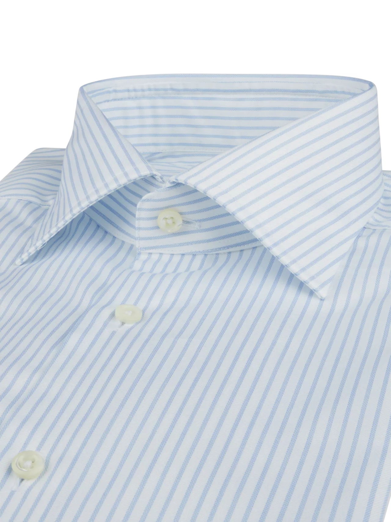 Slimline Twill Shirt French Cuffs Light Blue - Image 2