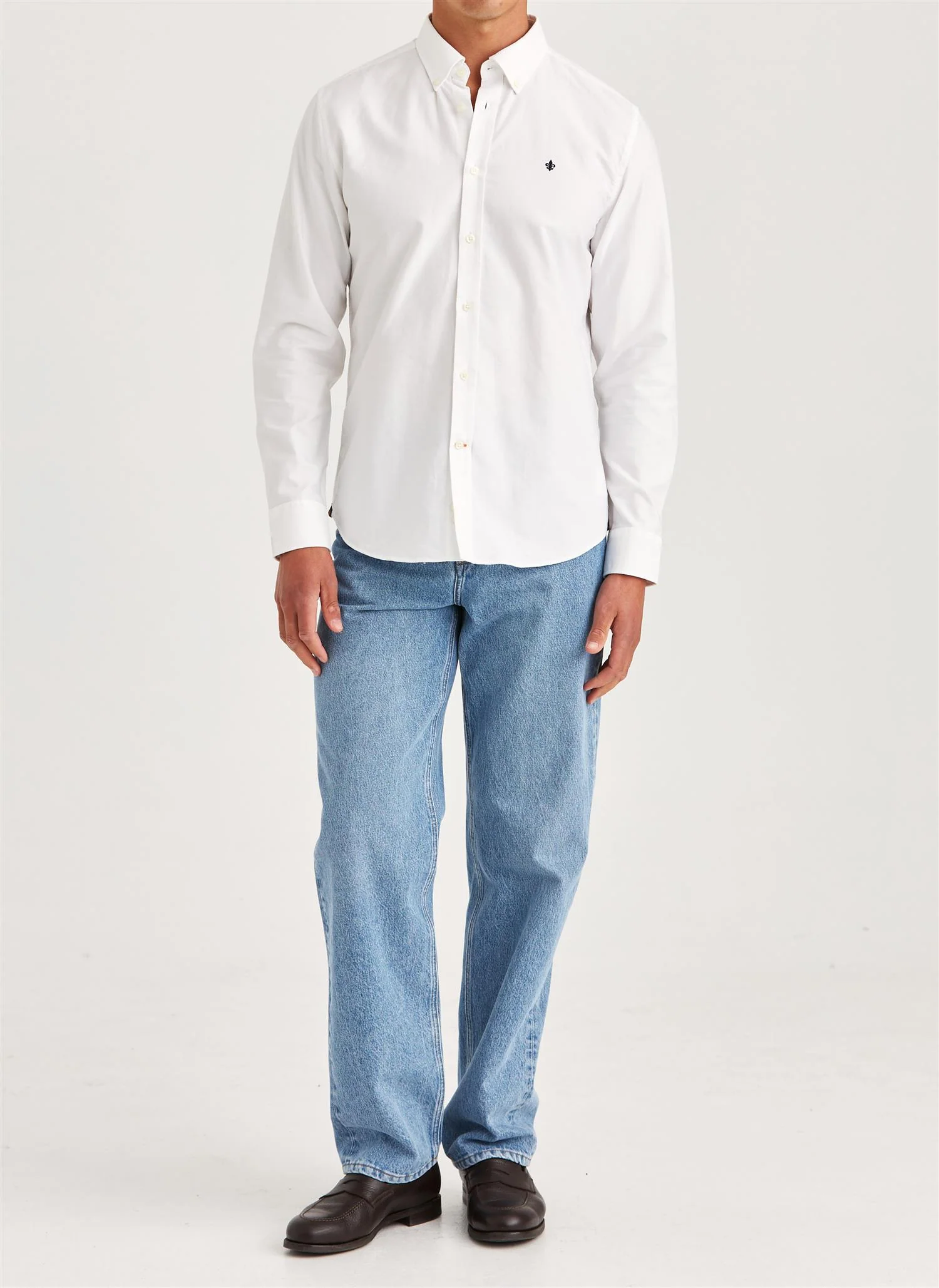 Oxford Slim Fit Button Down Shirt White - Image 2