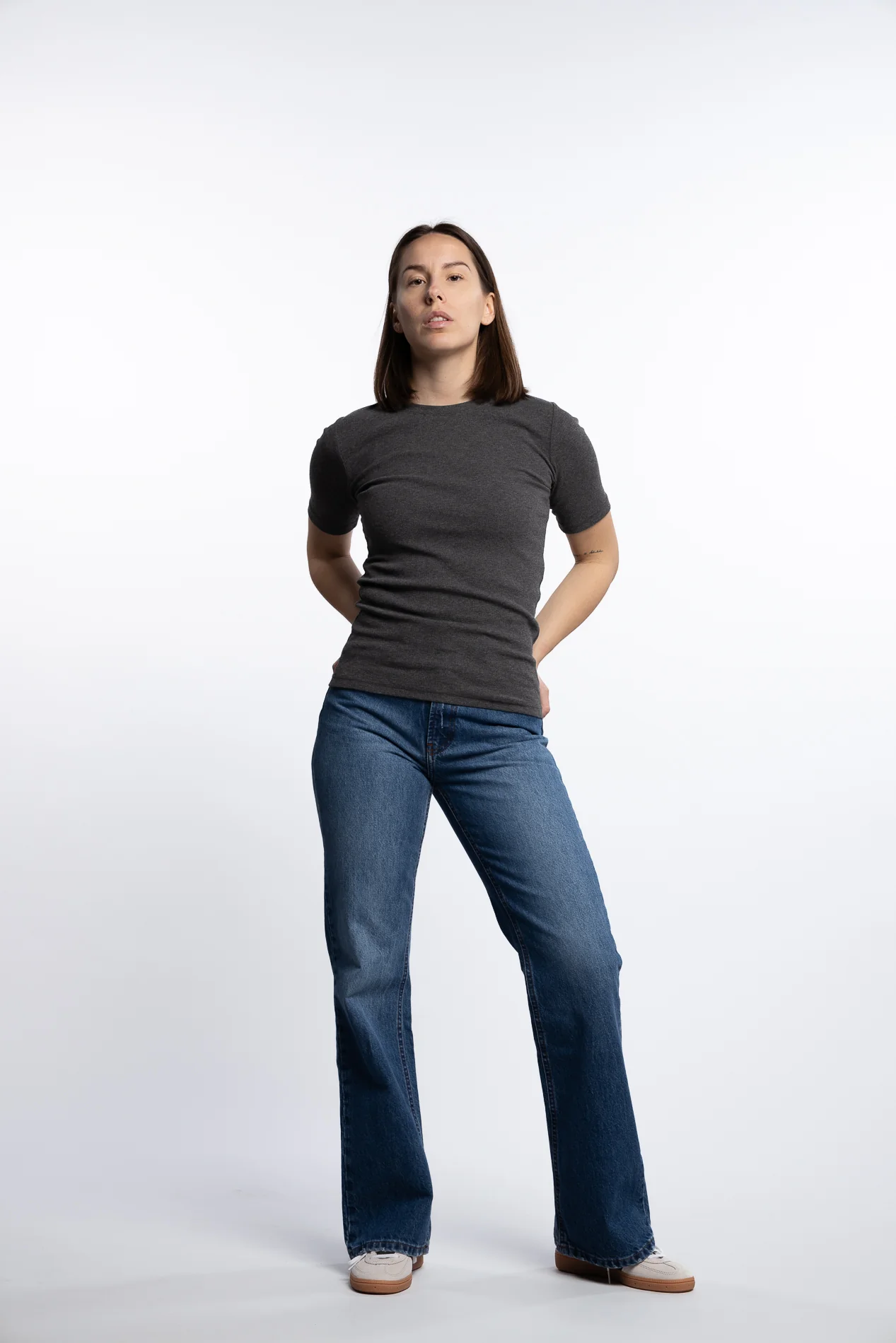 Saalexo T-Shirt 7542- Dark grey mel - Image 7