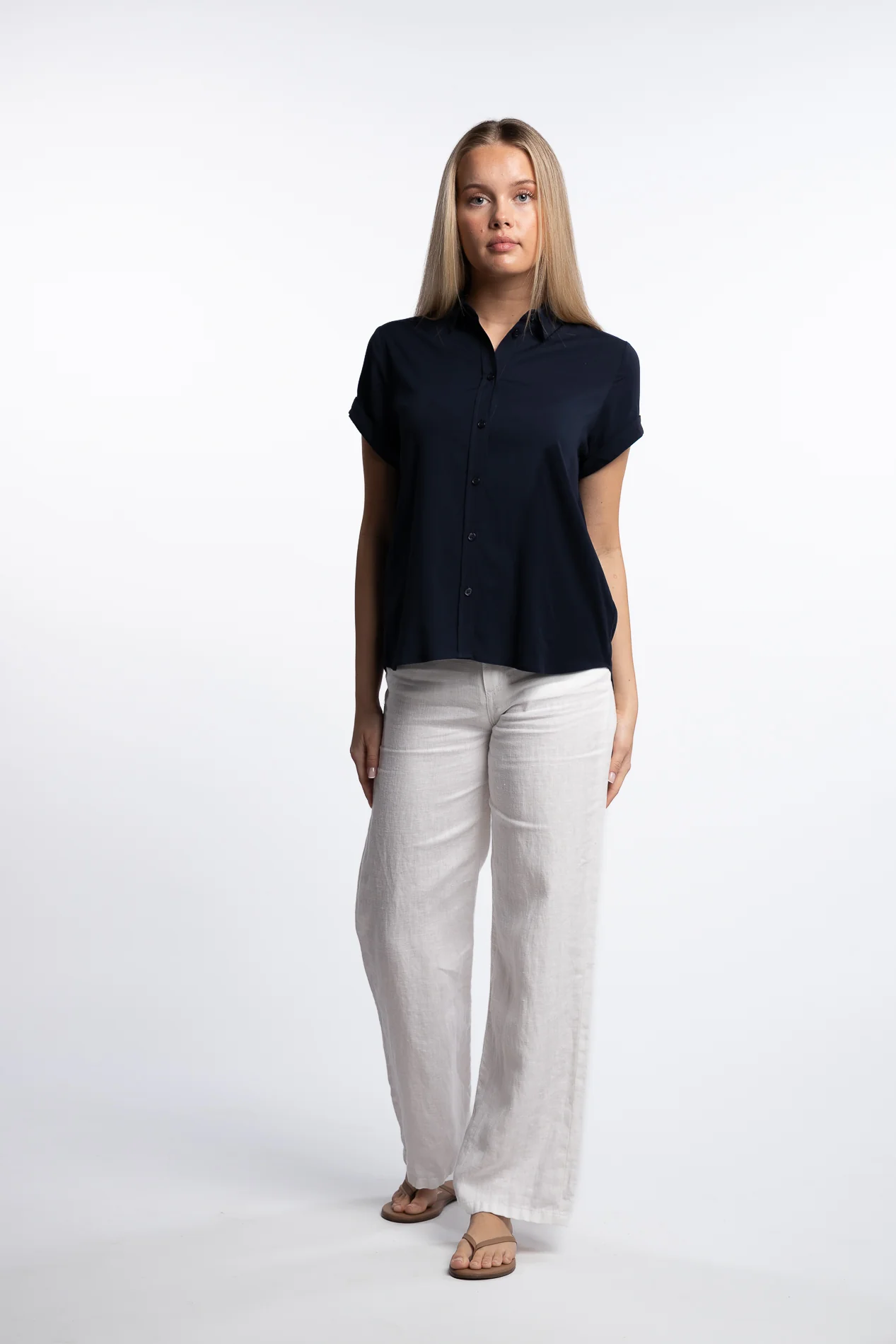 Majan ss shirt 9942- Dark Sapphire - Image 4