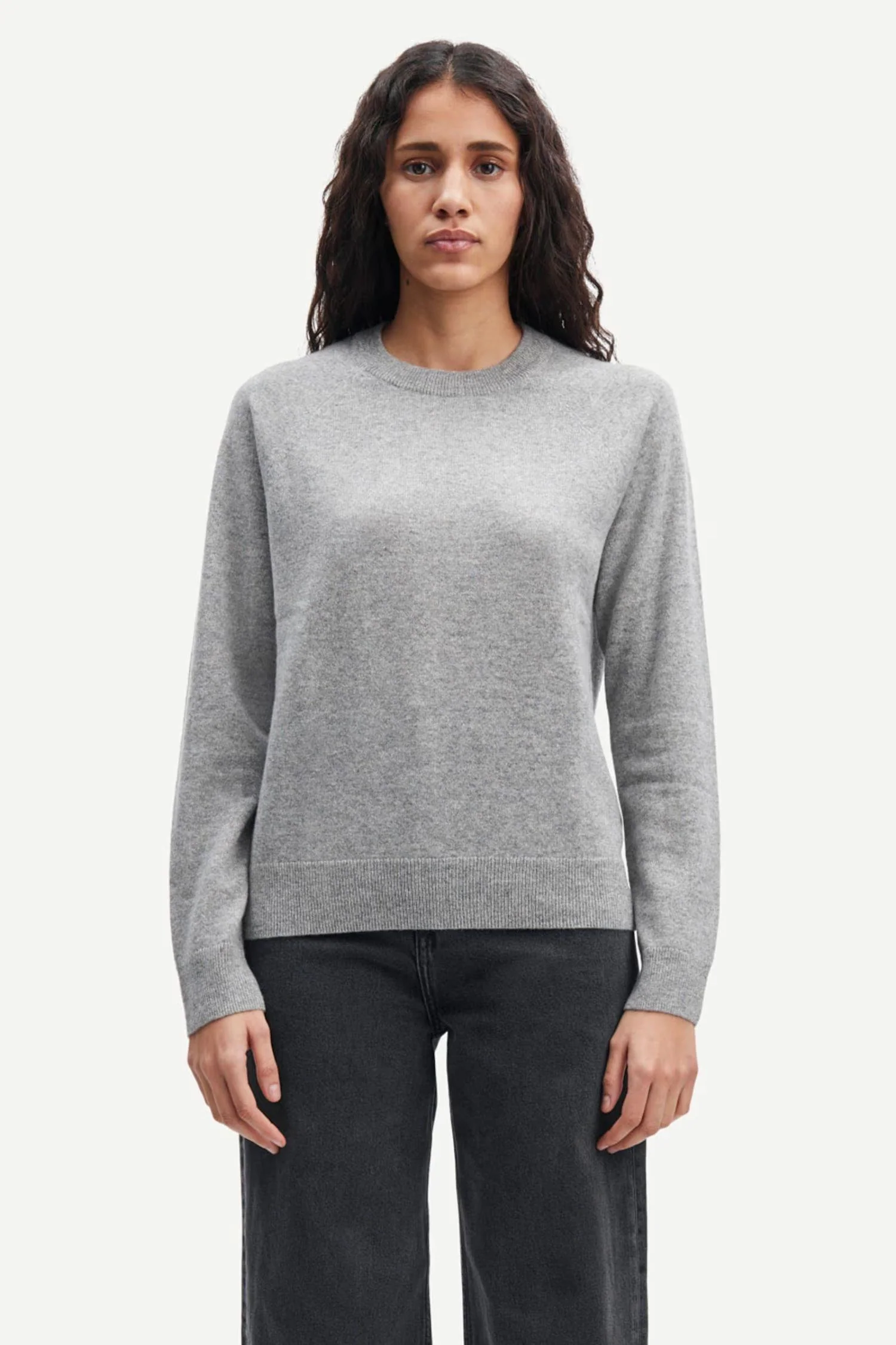 Boston O- Neck 6304 Grey Melange - Image 2
