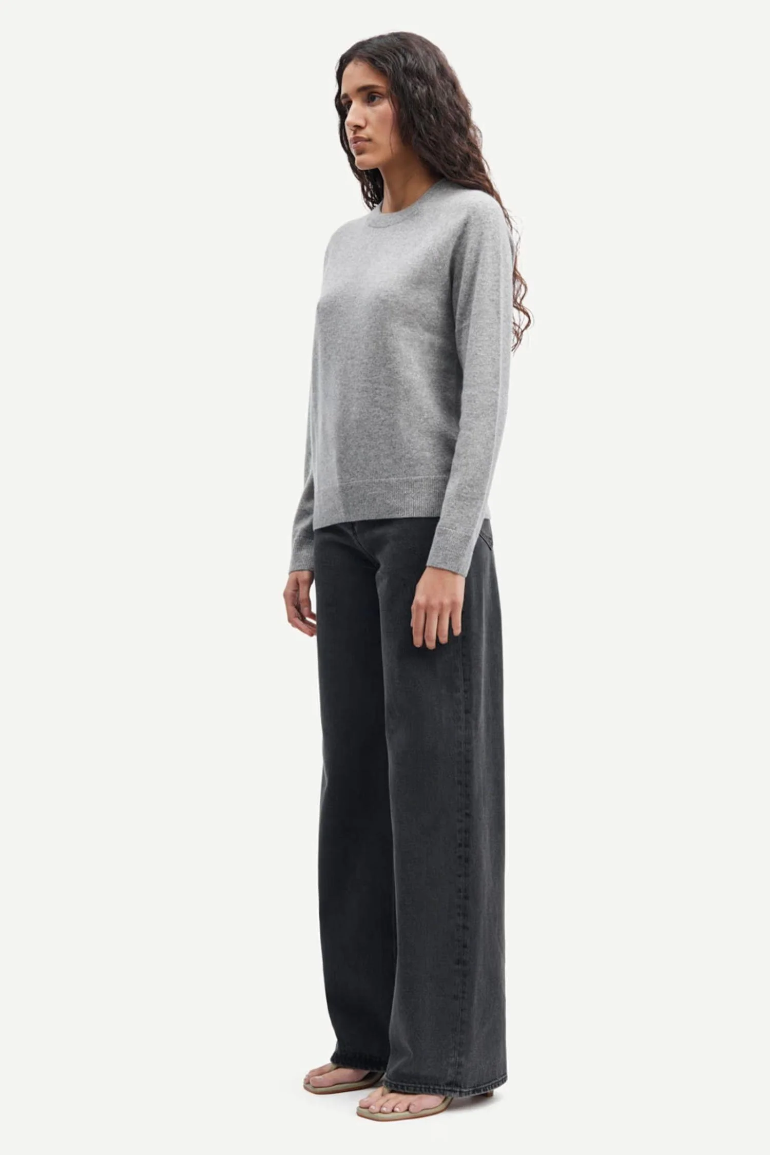 Boston O- Neck 6304 Grey Melange - Image 4