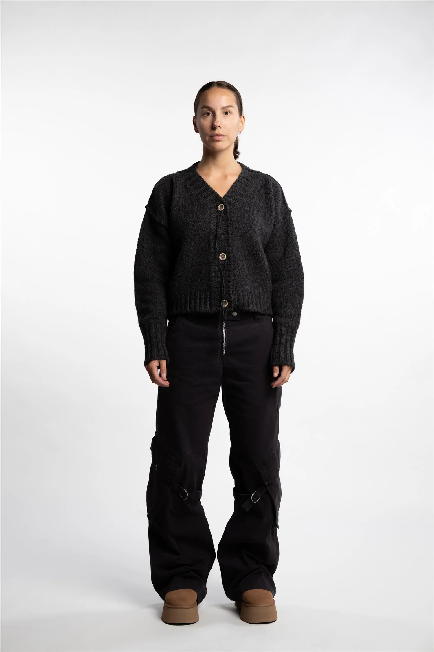 Knit Cardigan- Anthracite - Image 10