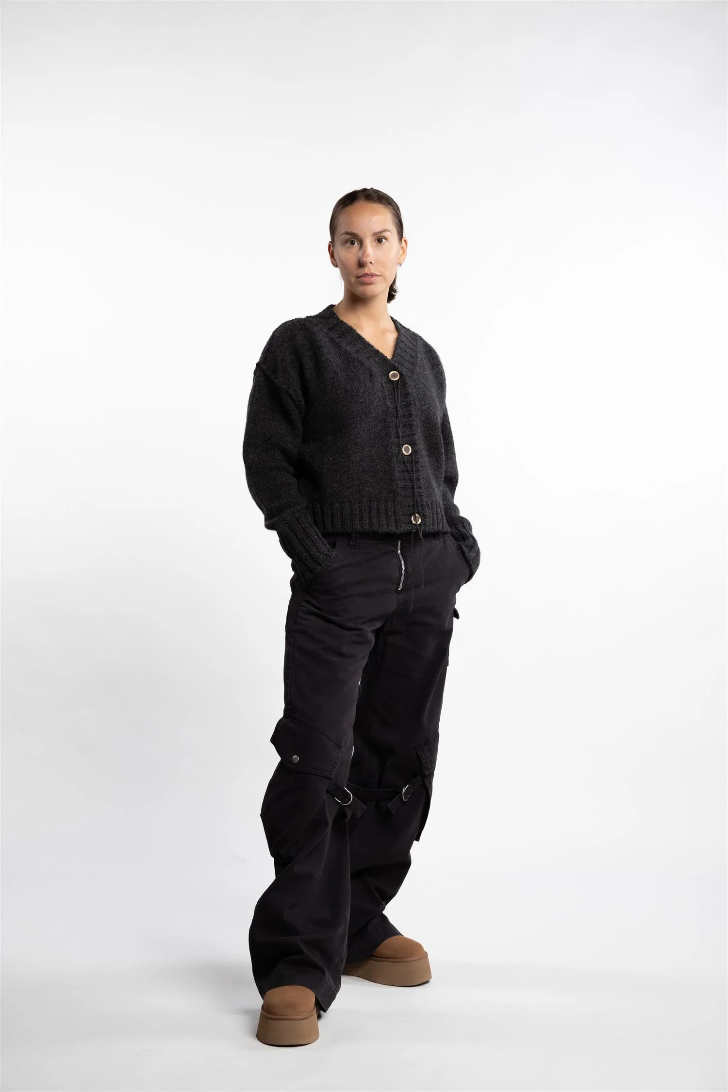 Knit Cardigan- Anthracite - Image 7