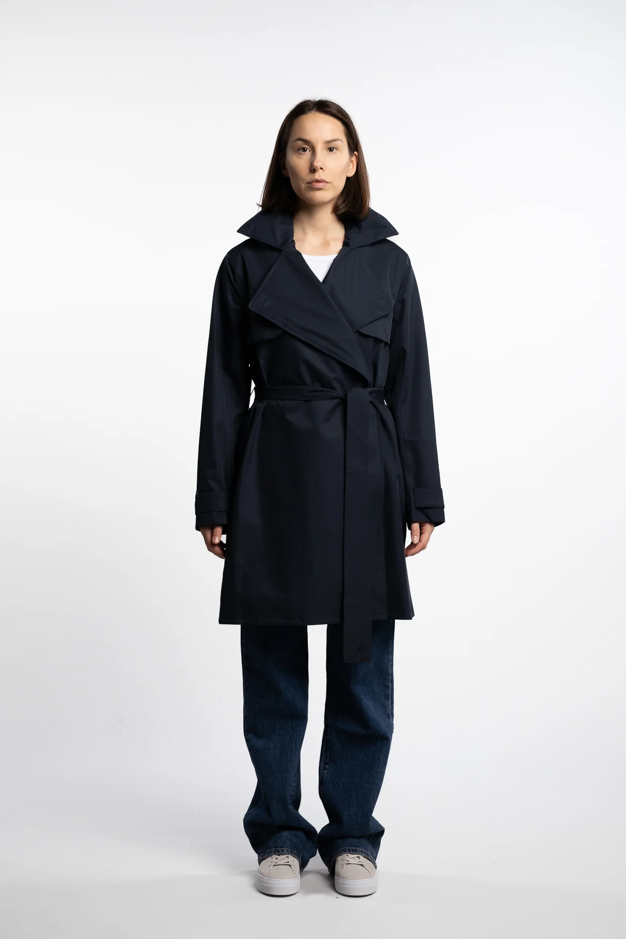 Yr'en Coat - Dark Navy - Image 2