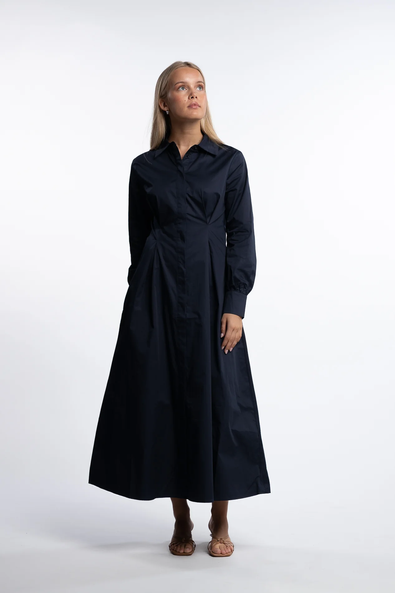 Leandra Dress- Navy - Image 3
