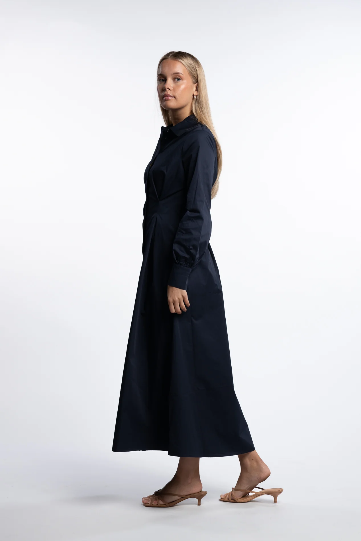 Leandra Dress- Navy - Image 4