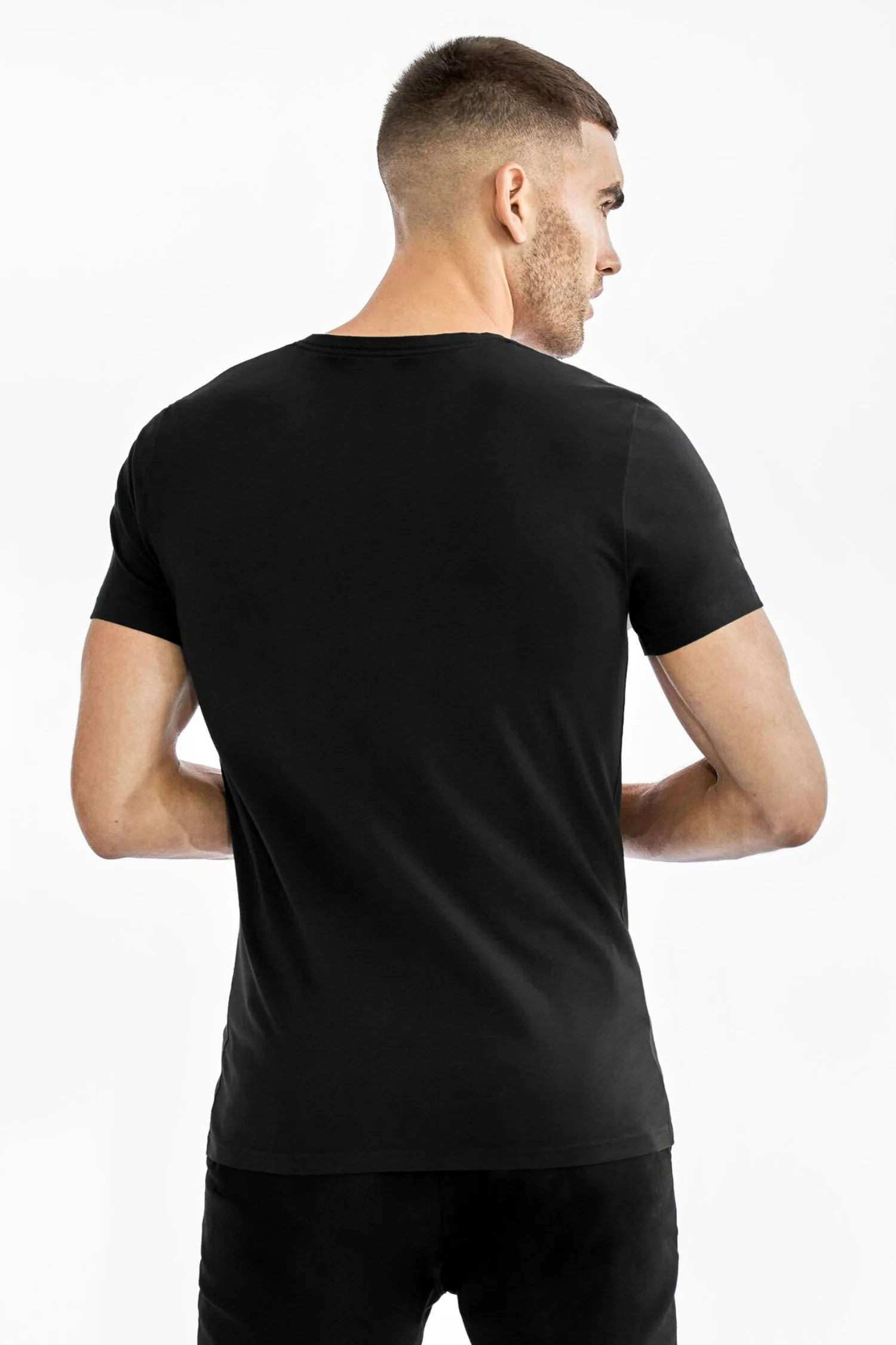 Crew Neck 2-Pack Black - Image 4