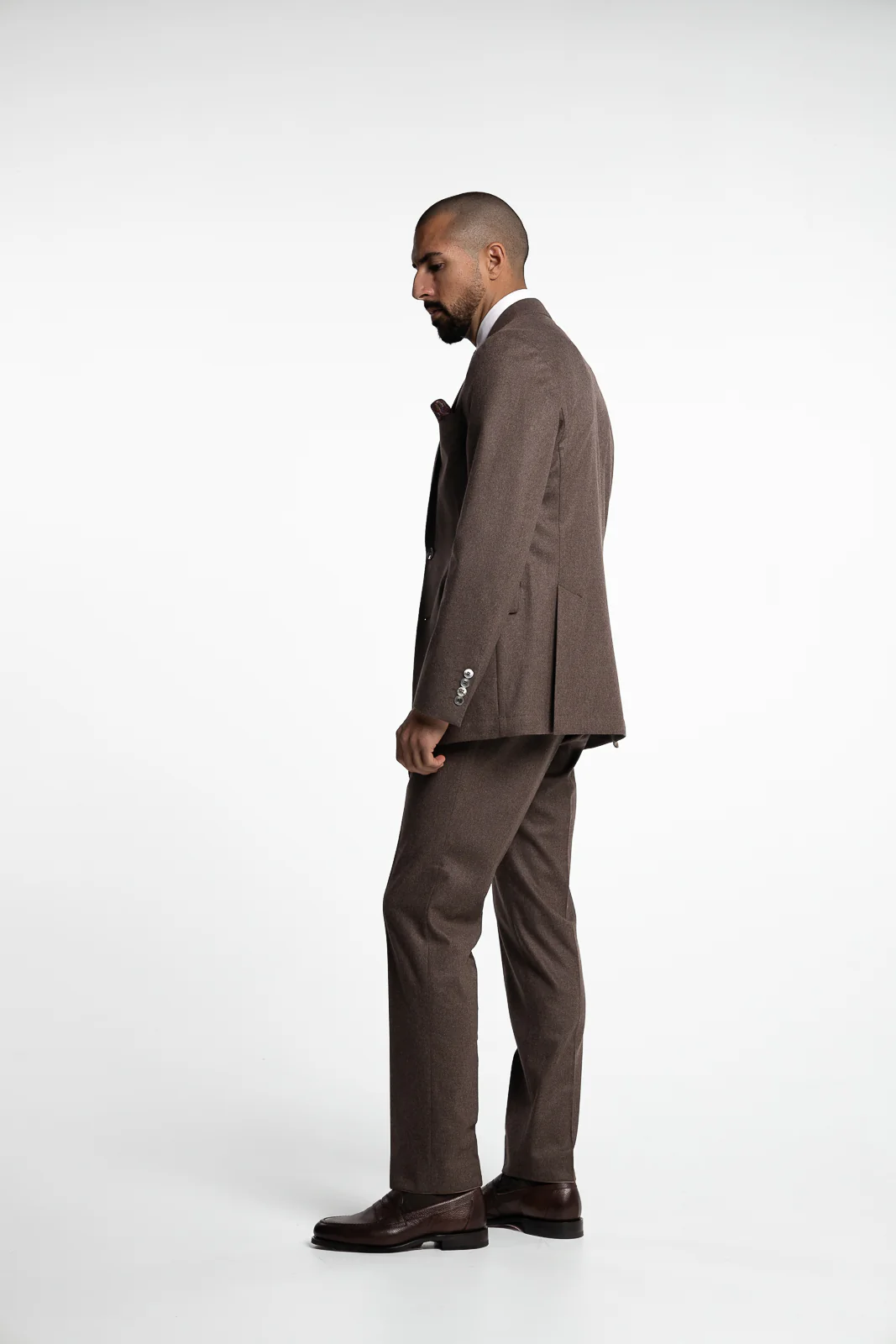 New Sienna Flannel Blazer Husk Brown - Image 2