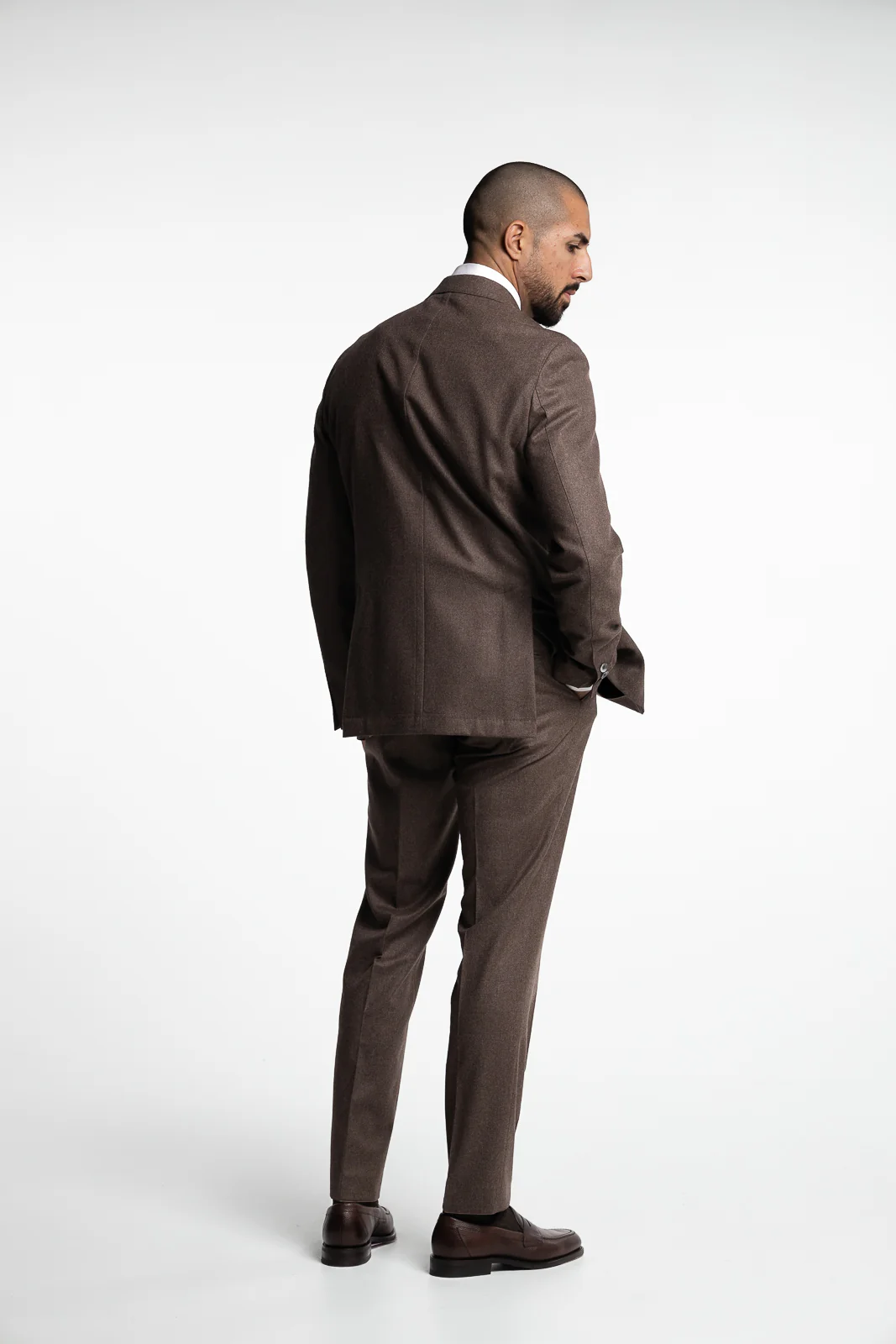 New Sienna Flannel Blazer Husk Brown - Image 3
