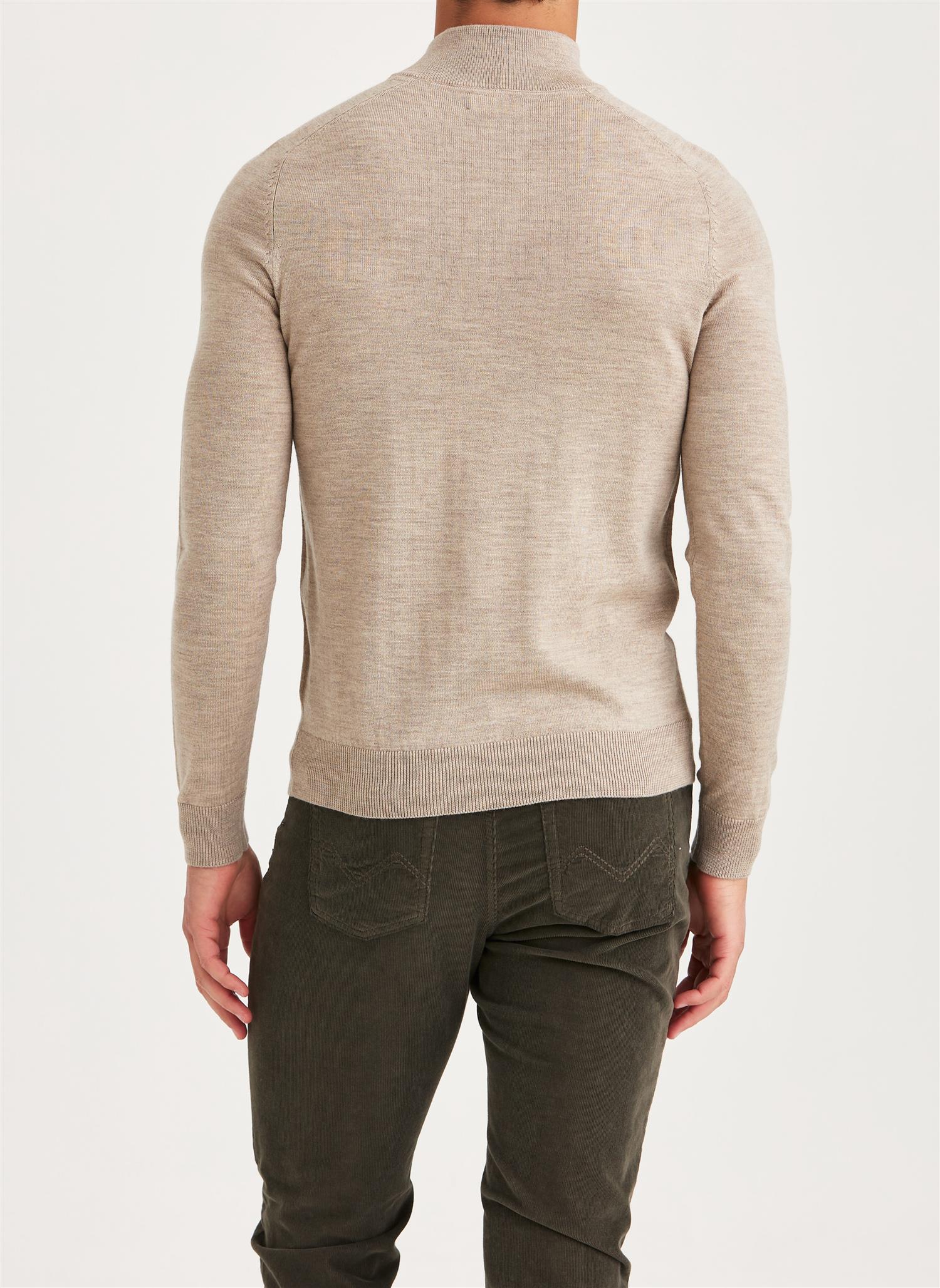 Merino John Zip Khaki - Image 2