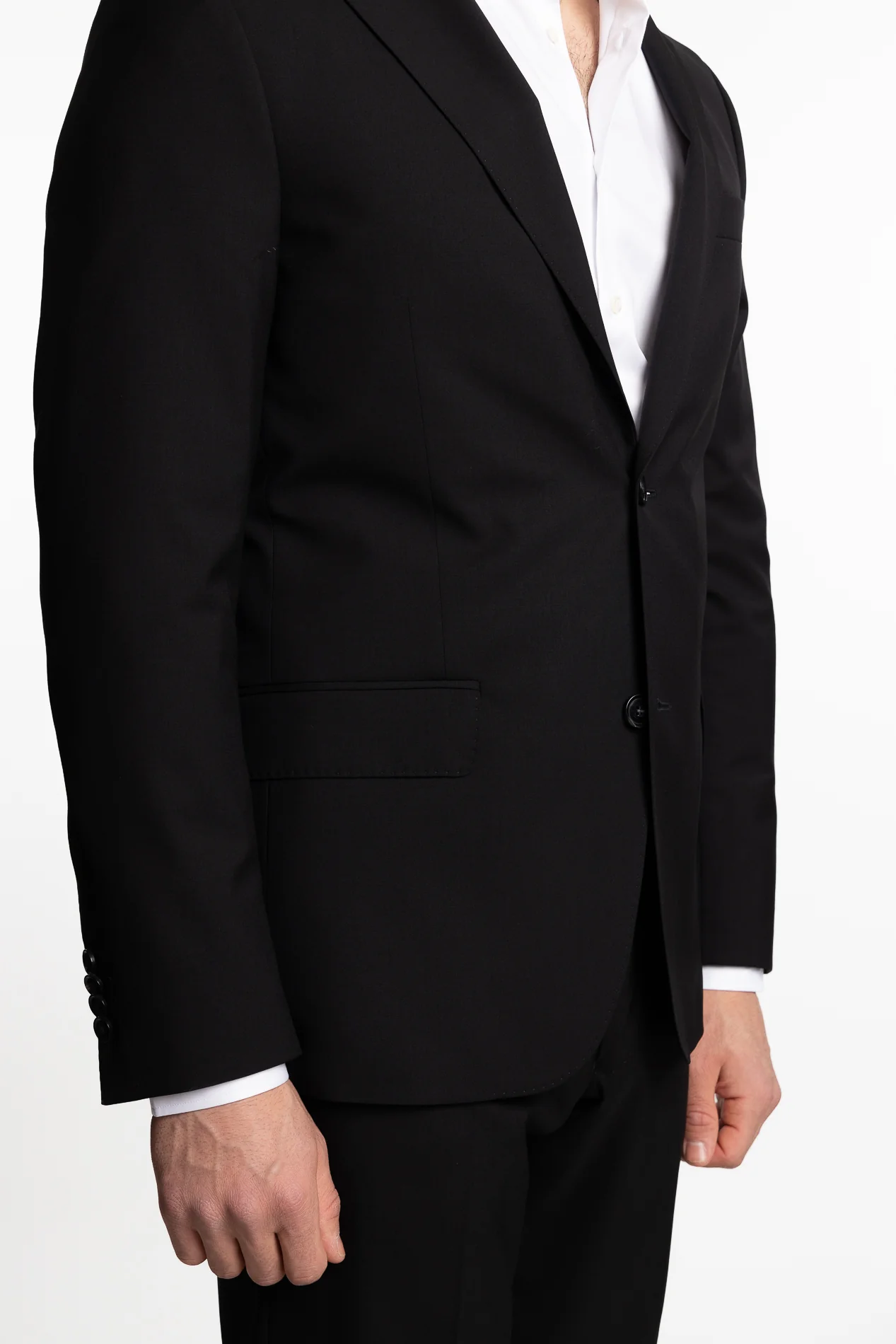 Fogerty Regular Fit Wool Blazer Black - Image 4