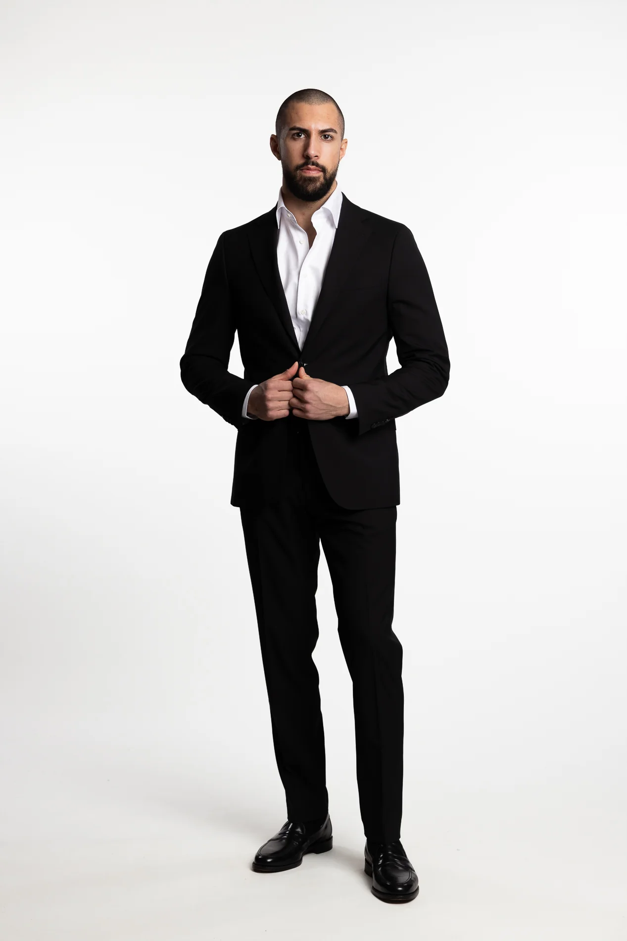 Fogerty Regular Fit Wool Blazer Black - Image 6