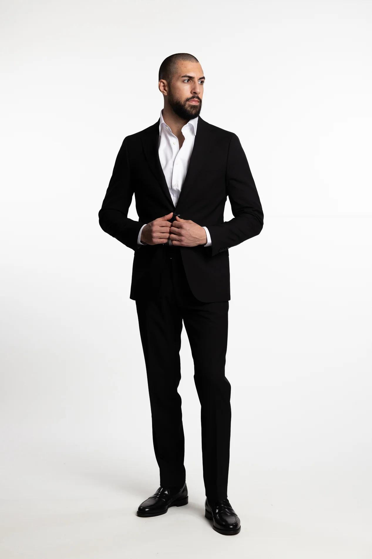 Fogerty Regular Fit Wool Blazer Black - Image 7