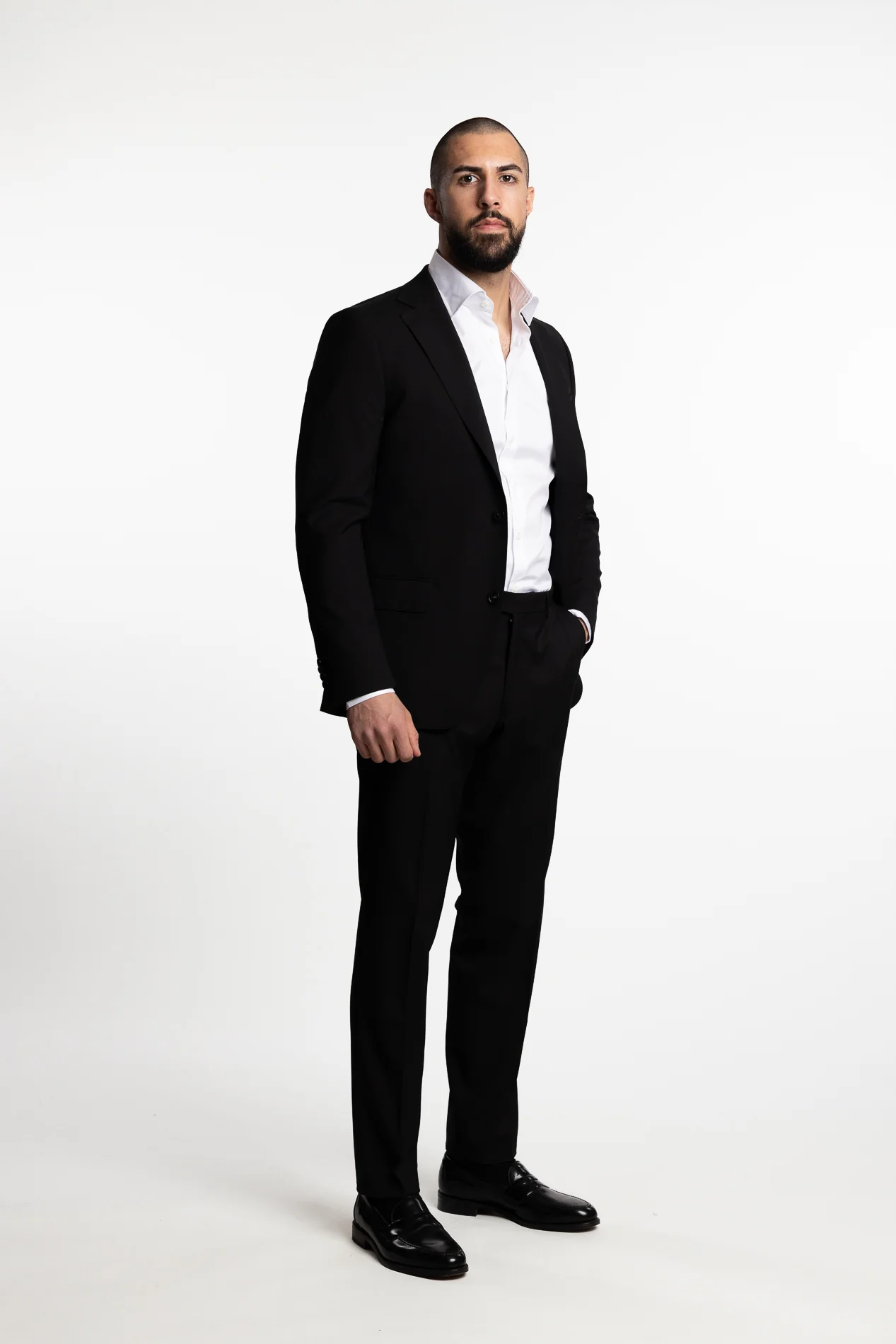Fogerty Regular Fit Wool Blazer Black - Image 8