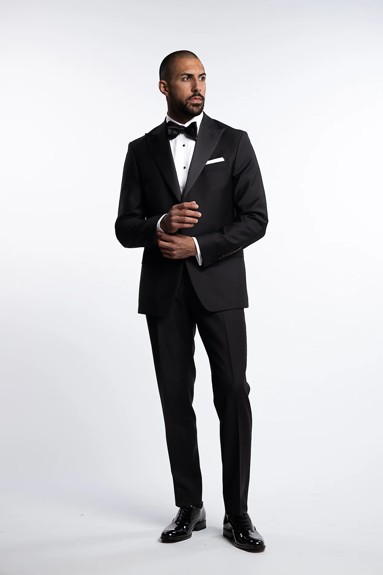 Elder Slim Fit Tuxedo Blazer Black - Image 5