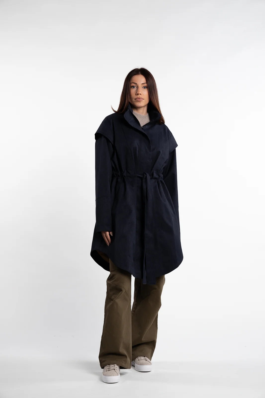 Monsun Coat- Dark Navy - Image 4