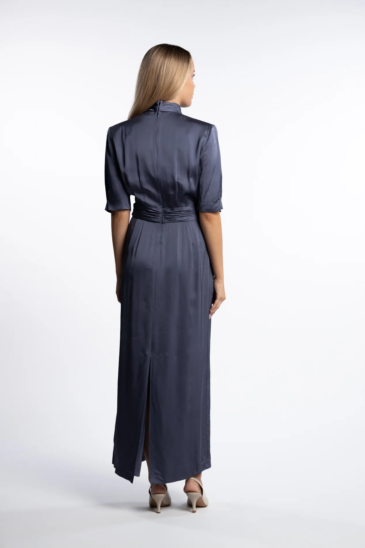 Beronia Dress- Mid Blue - Image 6