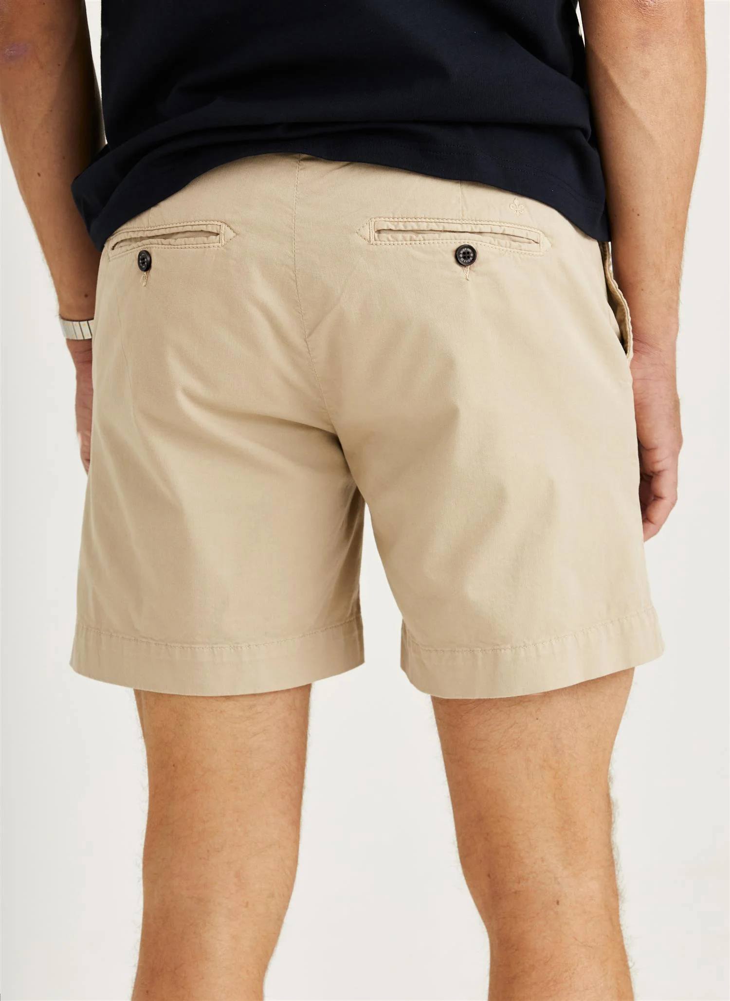 Jeffrey Summer Chino Shorts 7" Khaki - Image 3