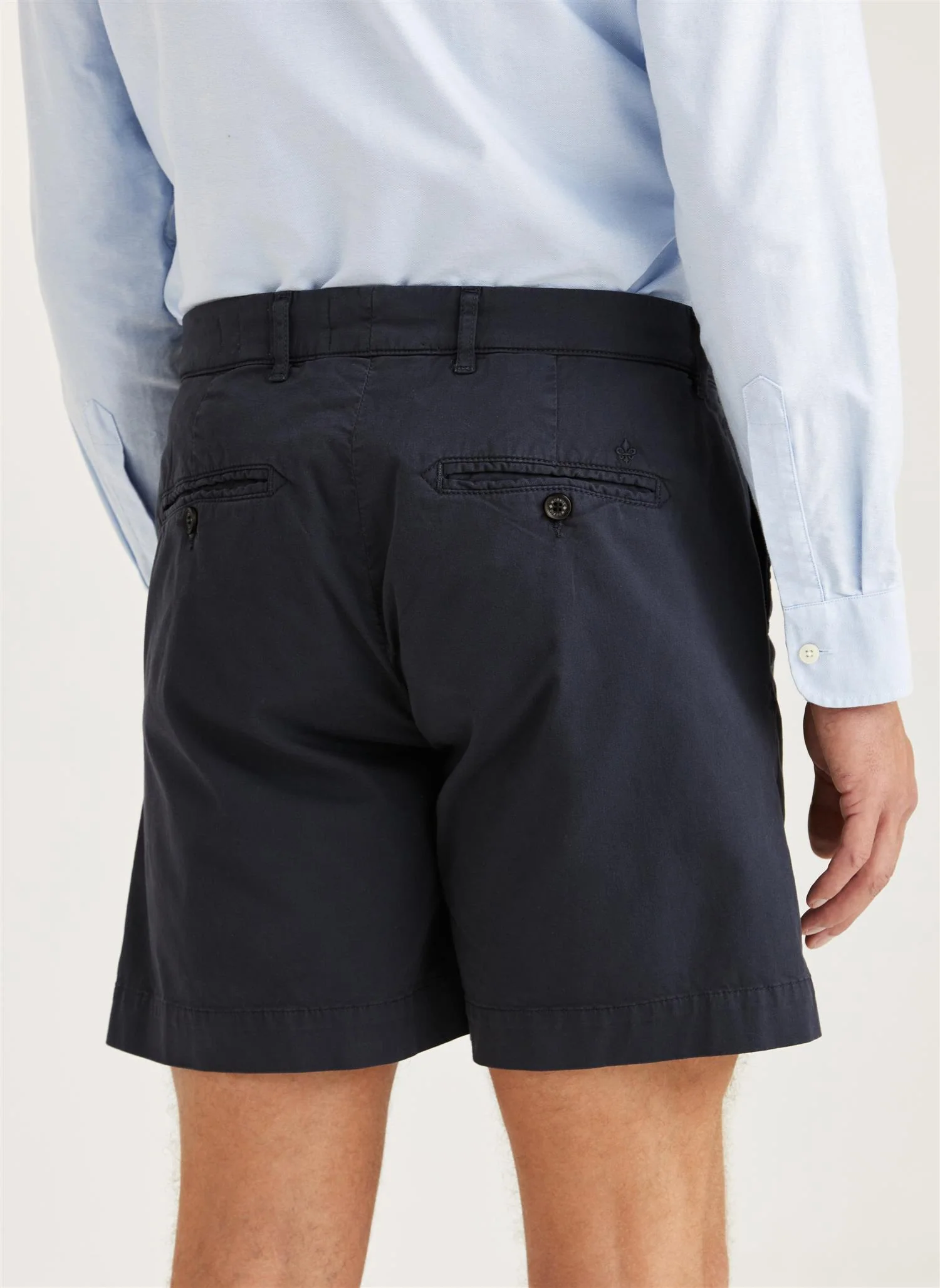 Jeffrey Summer Chino Shorts 7" Blue - Image 3