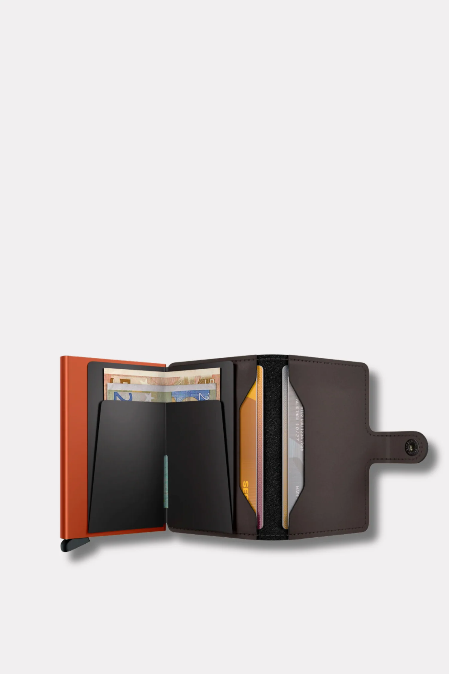 Miniwallet Matte Truffle & Orange - Image 3