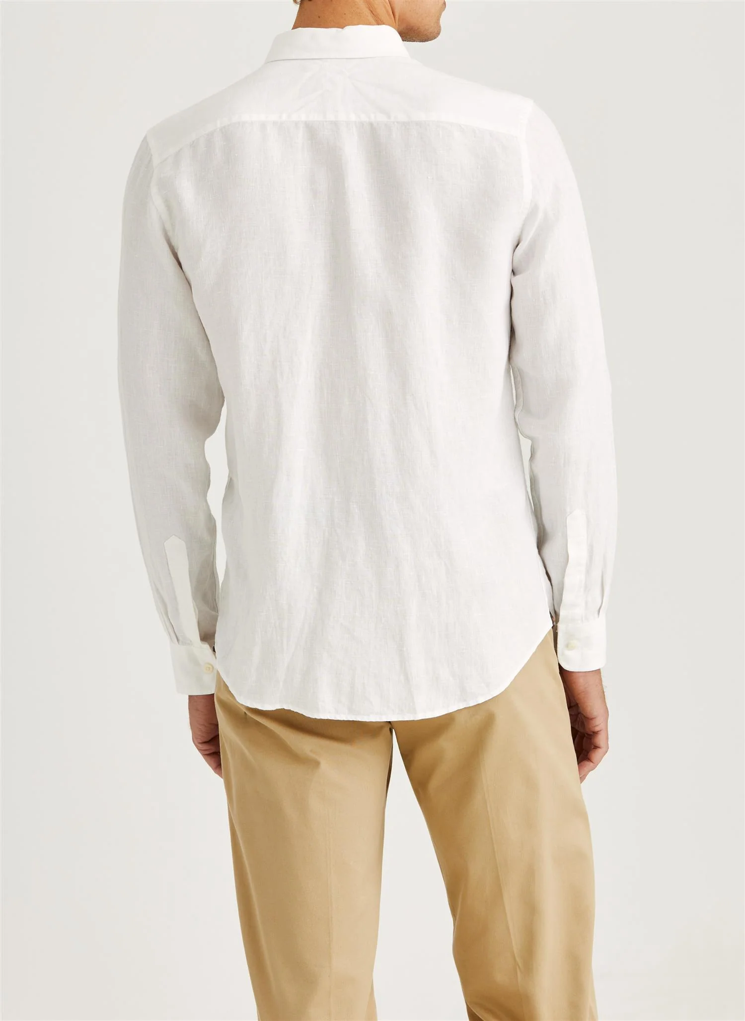 Douglas Classic Fit Linen Shirt White - Image 2