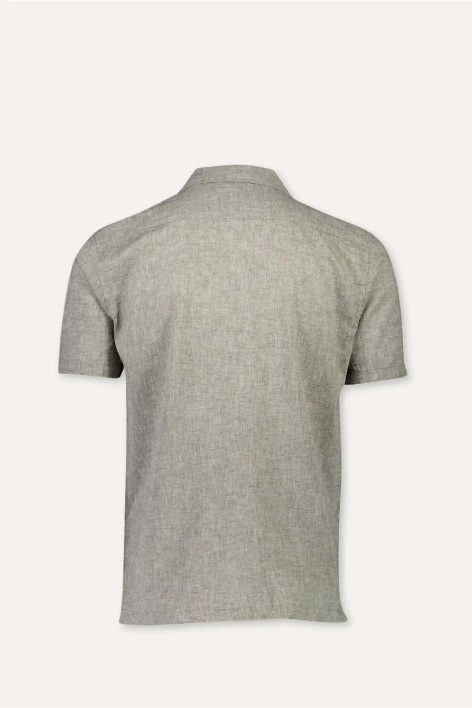 Casual Linen Blend Resort S/S Army - Image 2