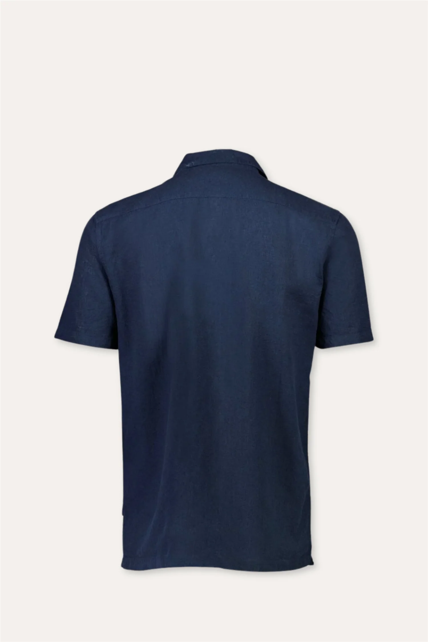 Casual Linen Blend Resort S/S Navy - Image 2