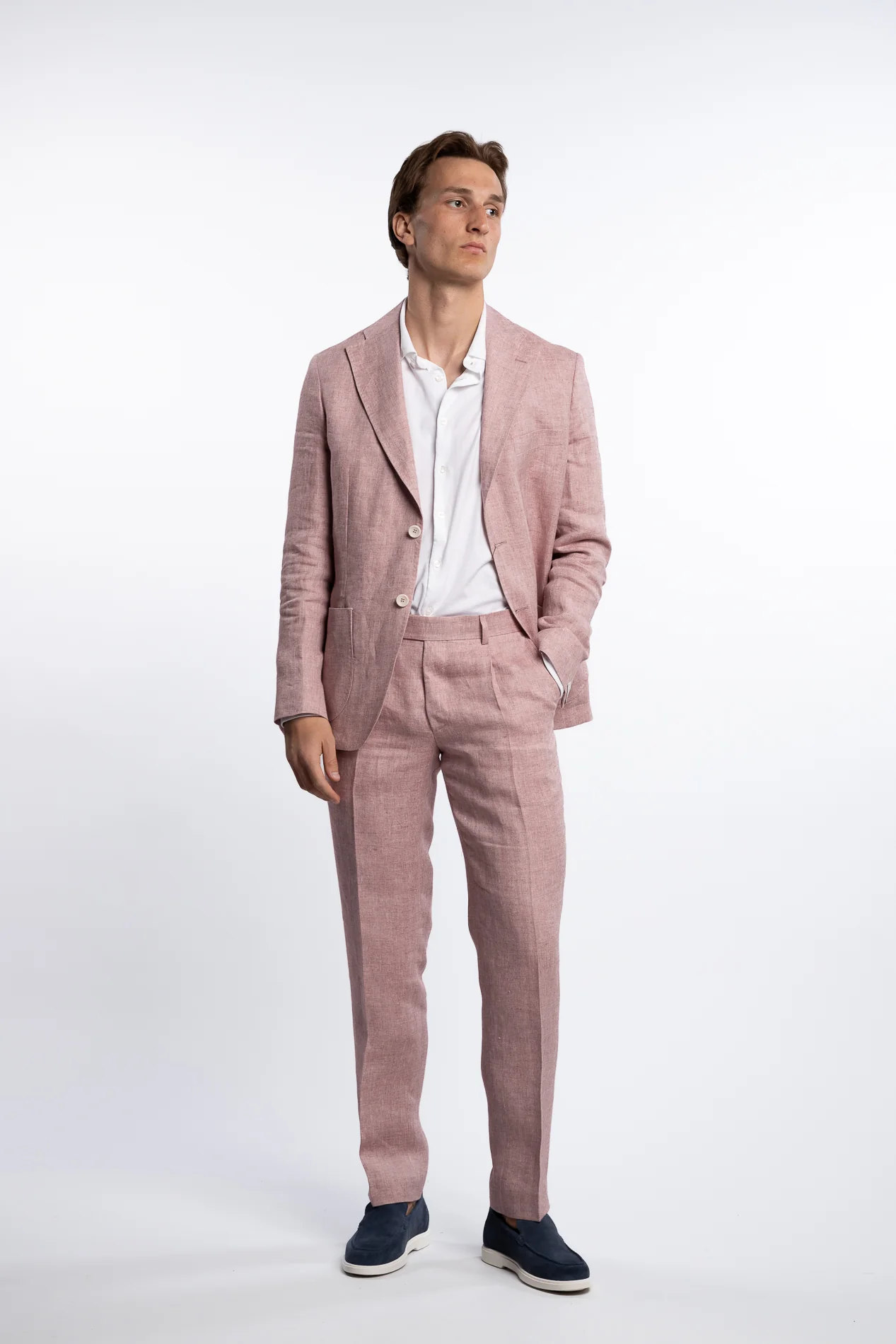 Savino Linen Jacket Pink - Image 5