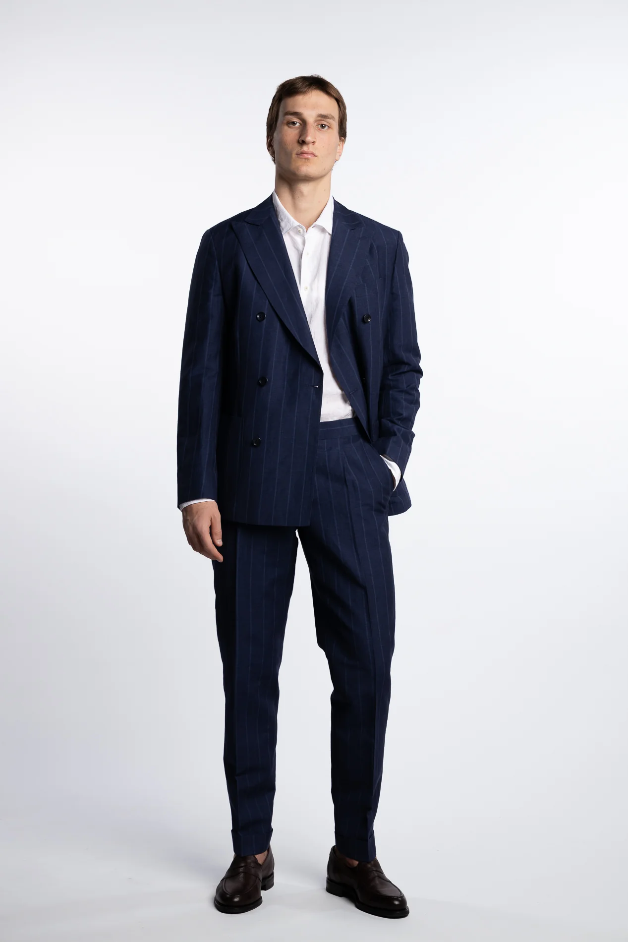 Jacob-Hanko Suit Navy Stripes - Image 2