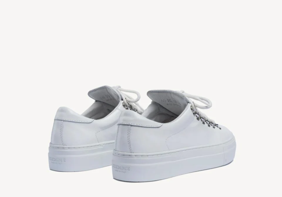 Women's Marostica Low Platform- White Nappa - Image 4