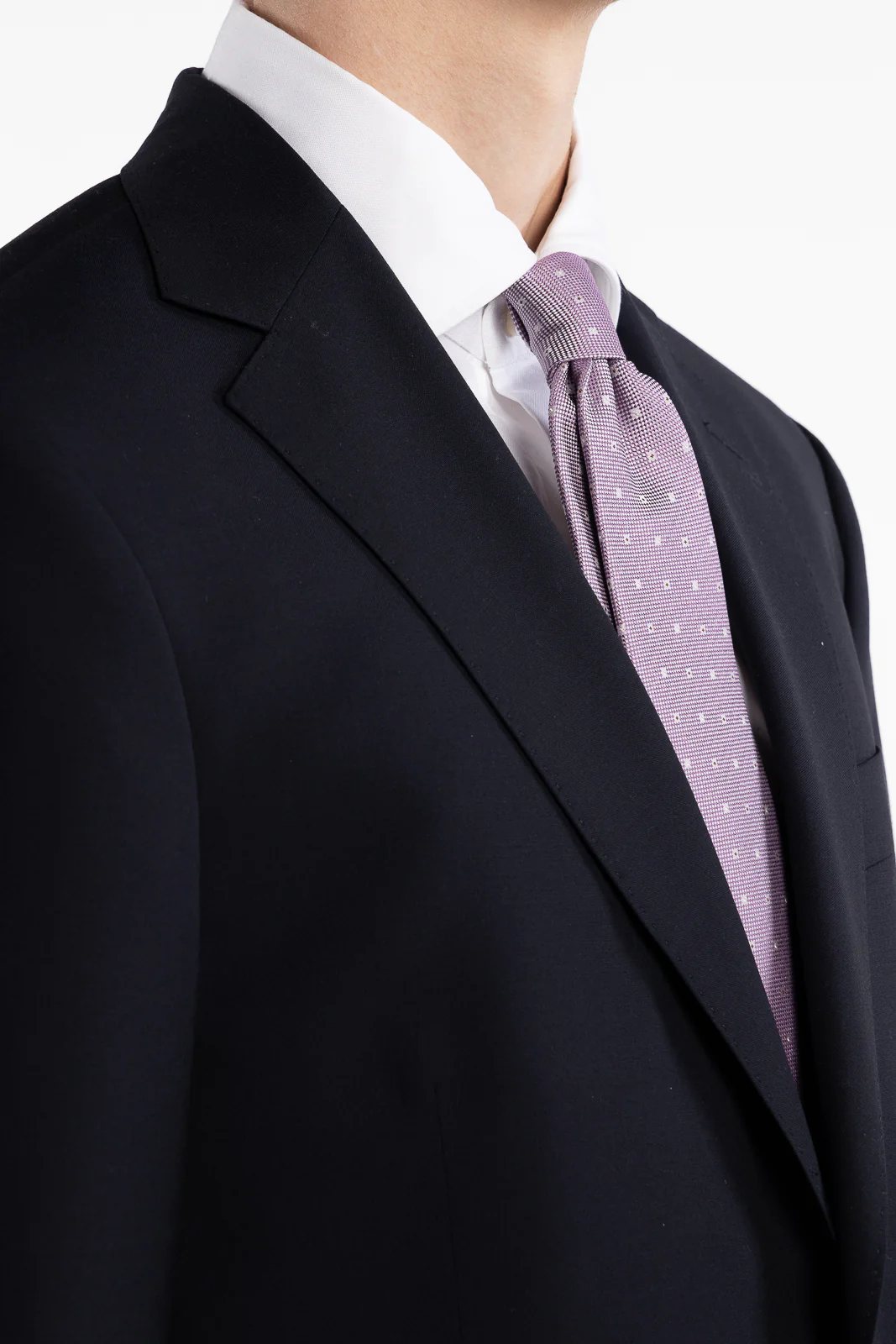 Silk Woven Tie Purple - Image 2