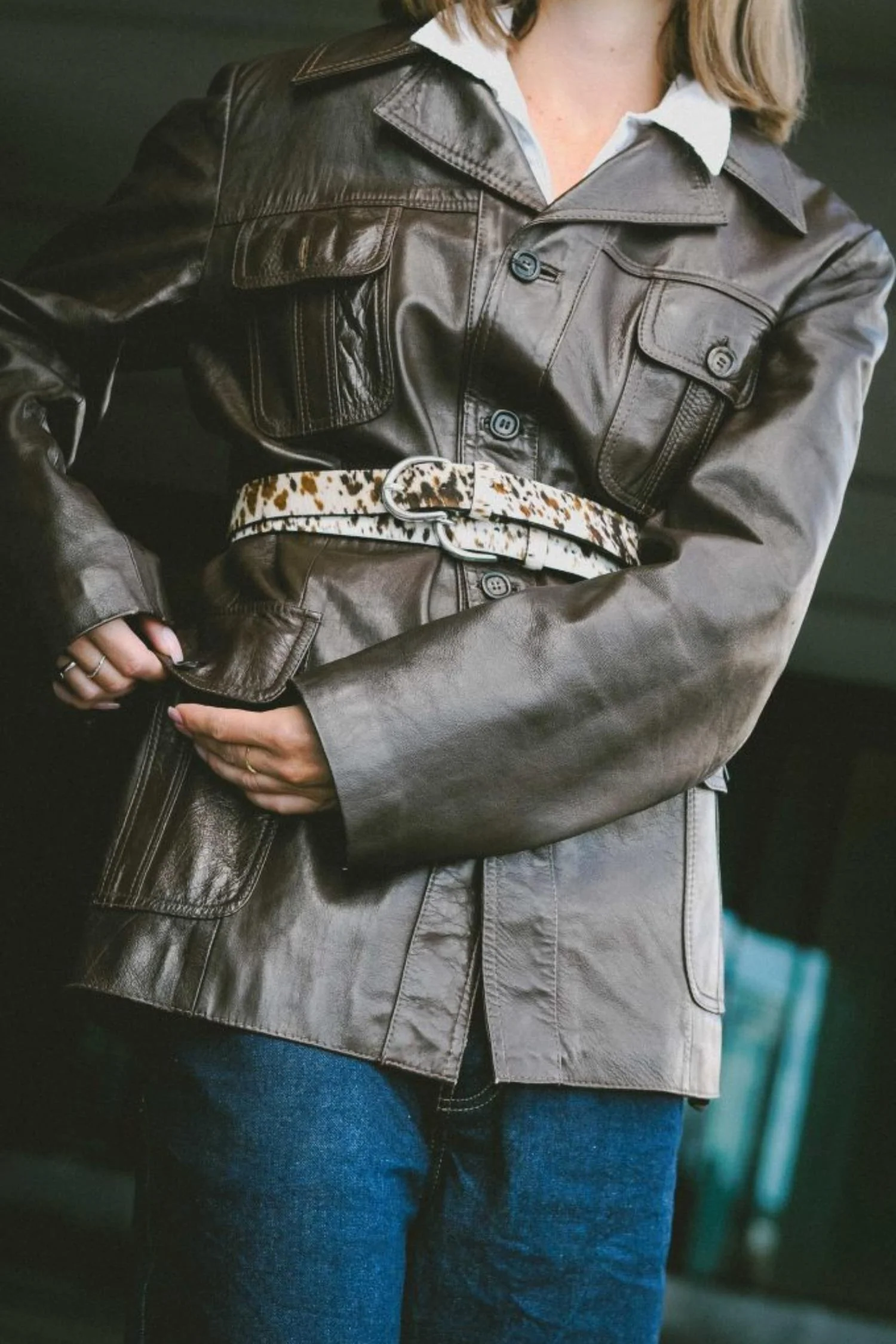 Everyday Tip Belt Leo Pony Hair - Image 2