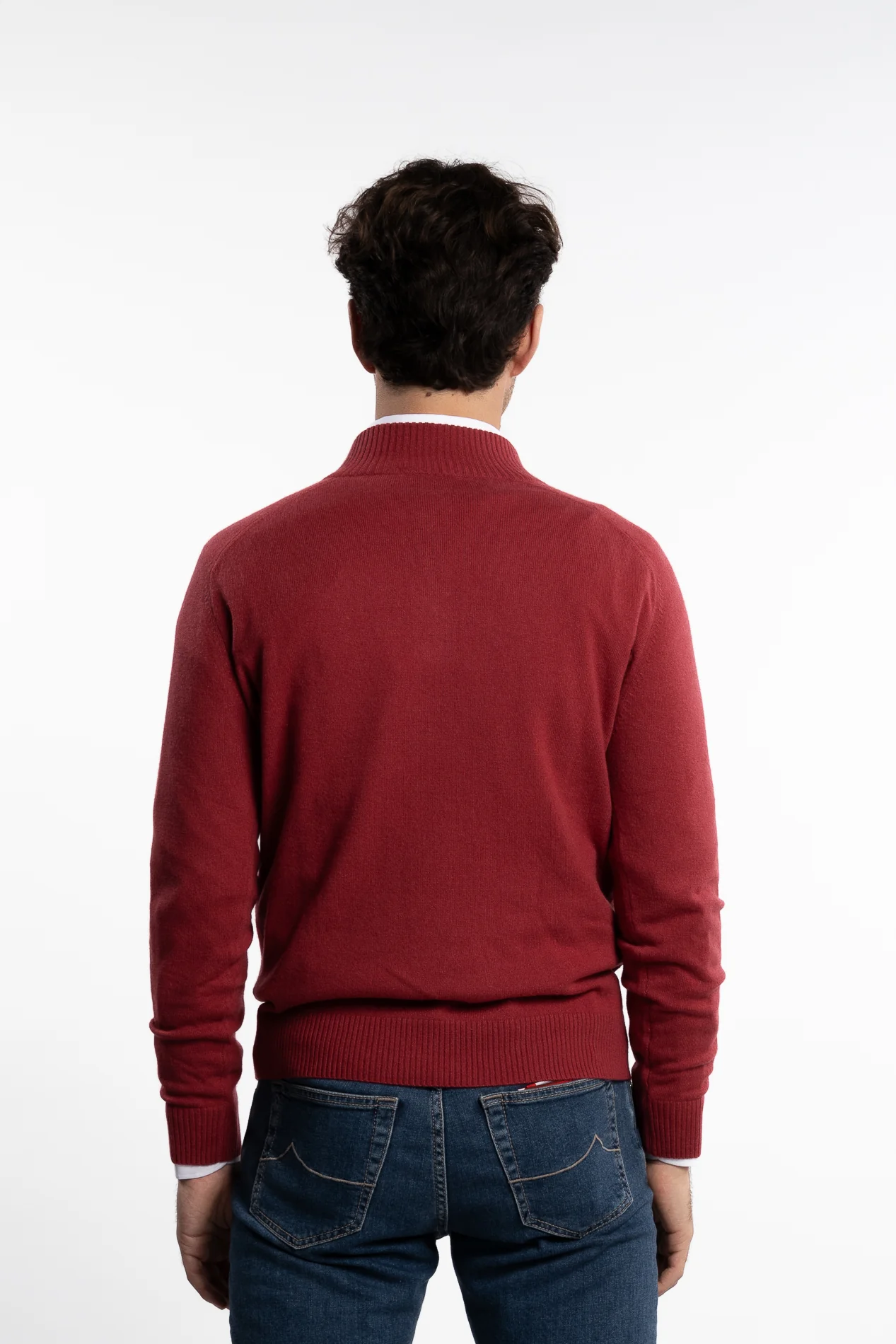 Cashmere Half-Zip Melograno - Image 3