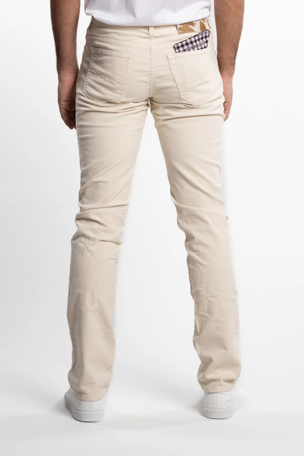 Bard Pants White Stretch Satin - Image 3