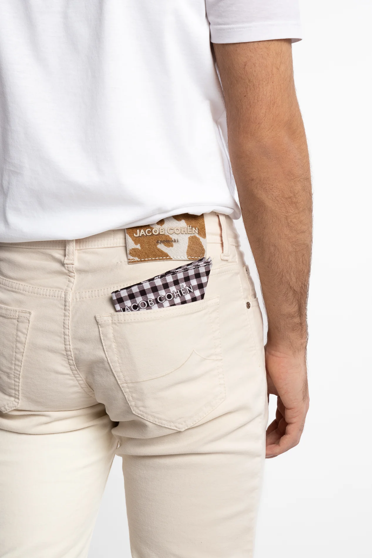 Bard Pants White Stretch Satin - Image 4