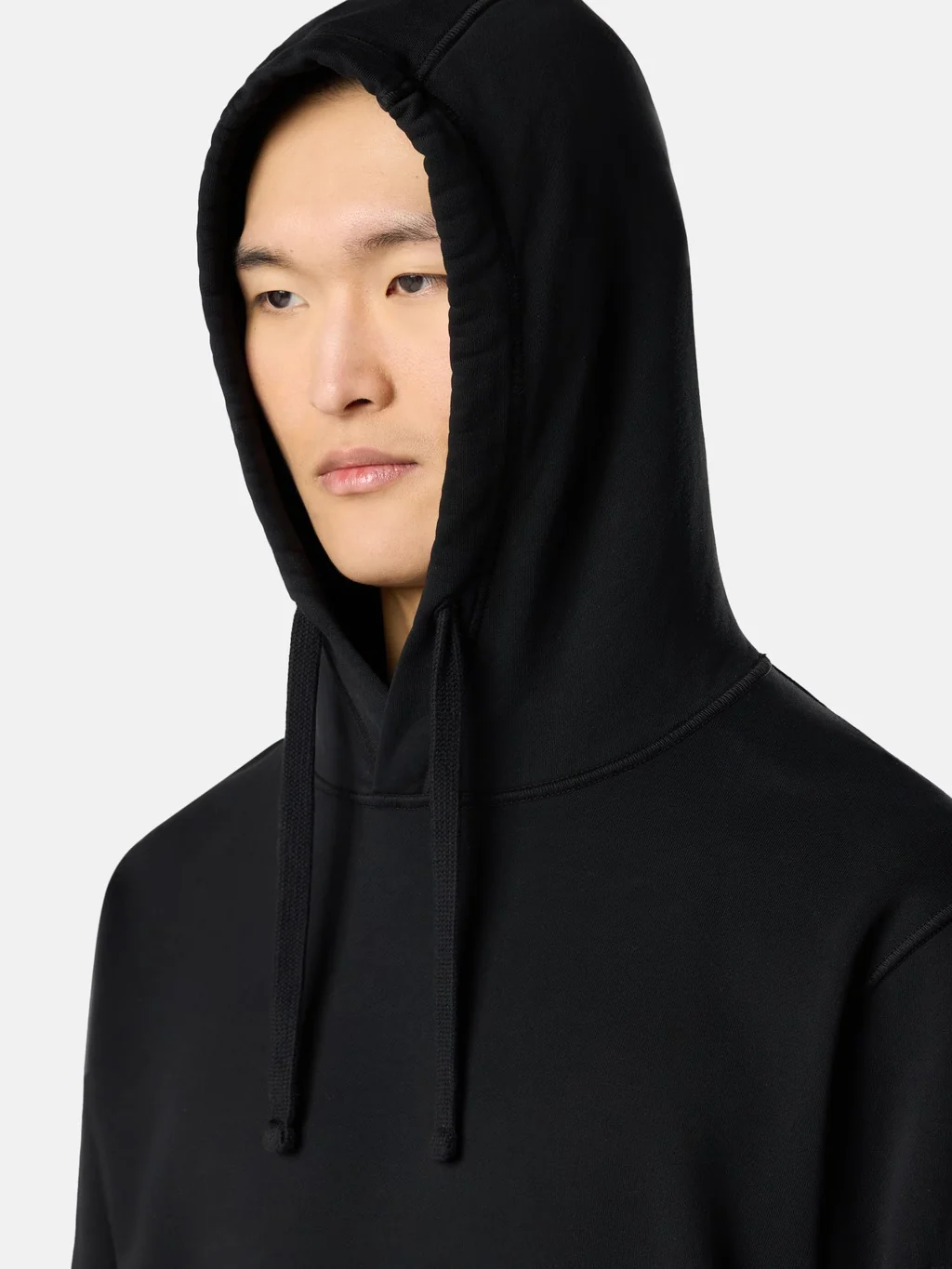 6100062 Garment Dyed Hooded Sweatshirt Black - Image 4
