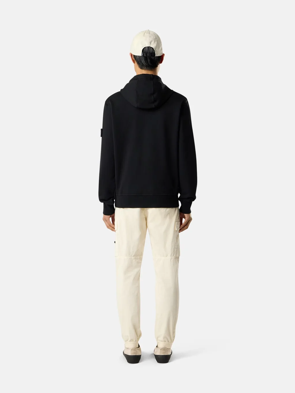 6100062 Garment Dyed Hooded Sweatshirt Black - Image 6
