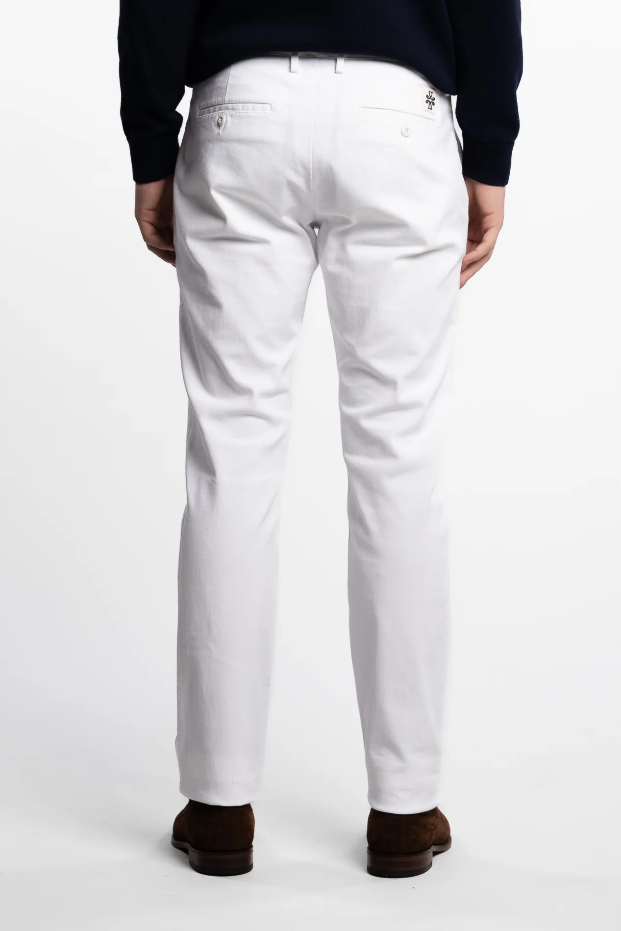 Bobby Slim Fit Stretch Cotton Bull Chinos Wood - Image 4
